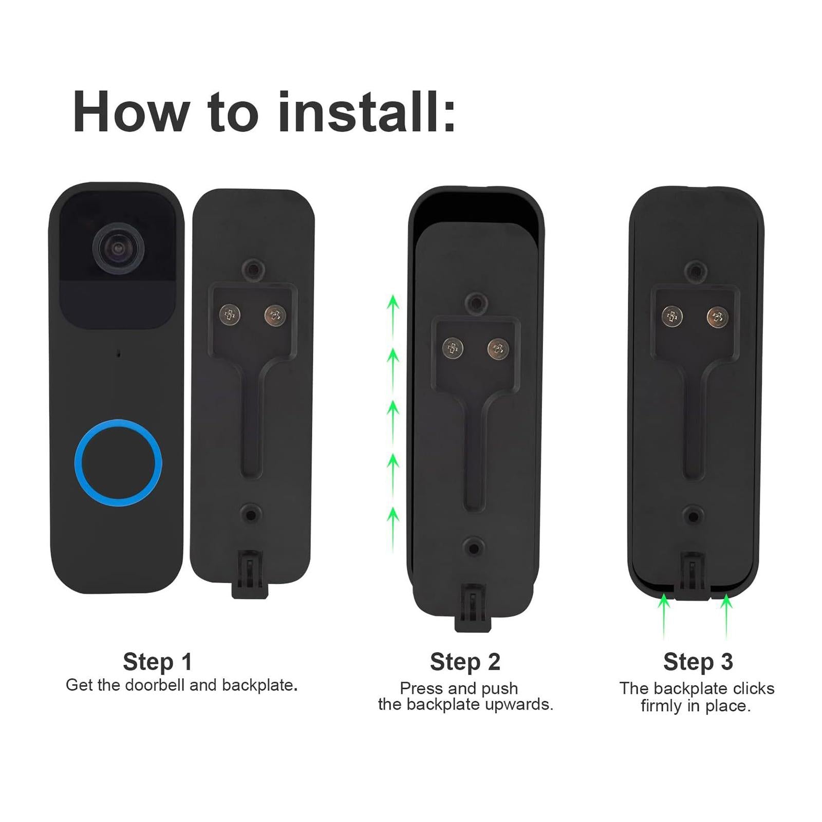 Video Doorbell Backplate House Businesses Household Home Doorbell Wall Plate