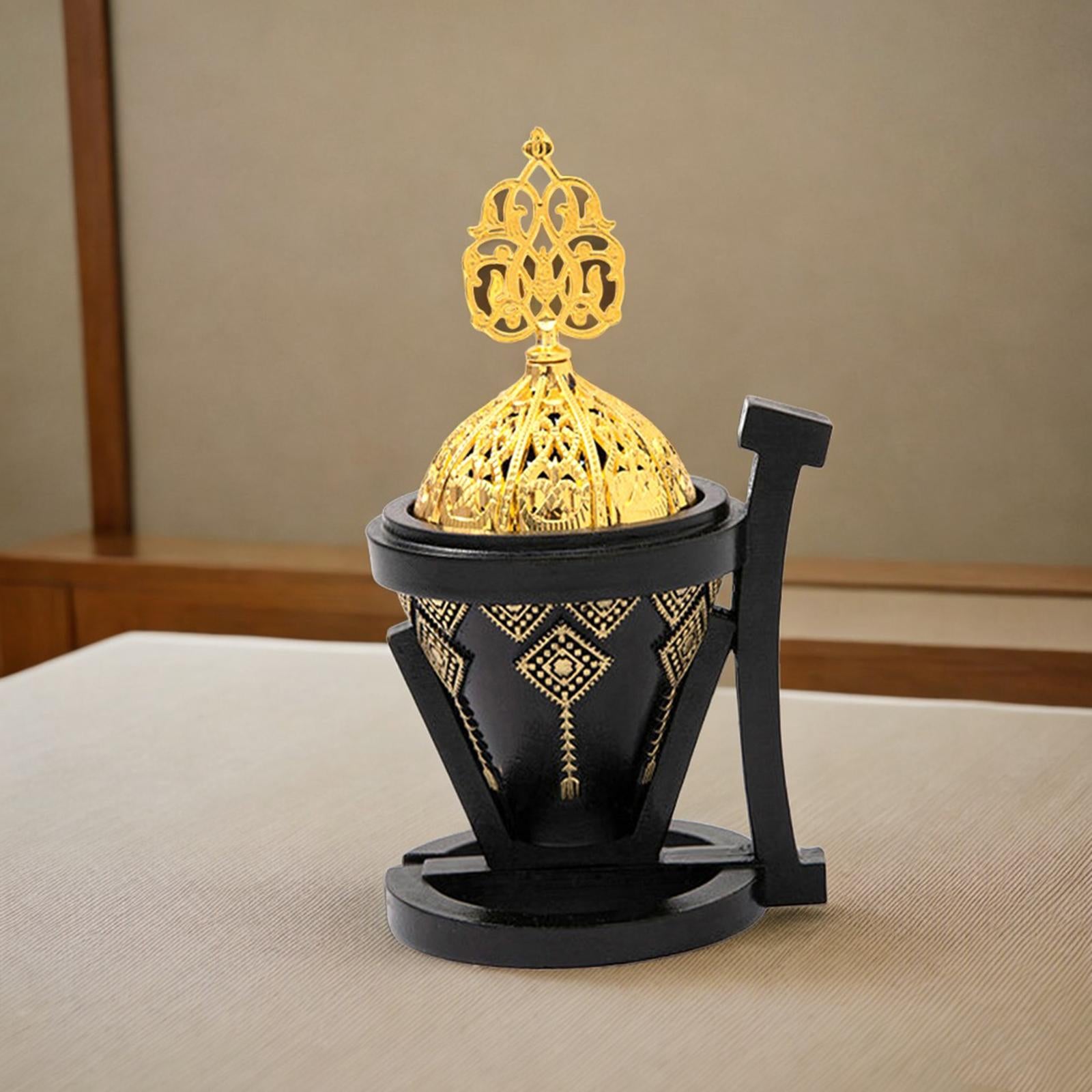 Incense Burner Gift Classical Chinese Home Fragrance for Home SPA Decoration Black