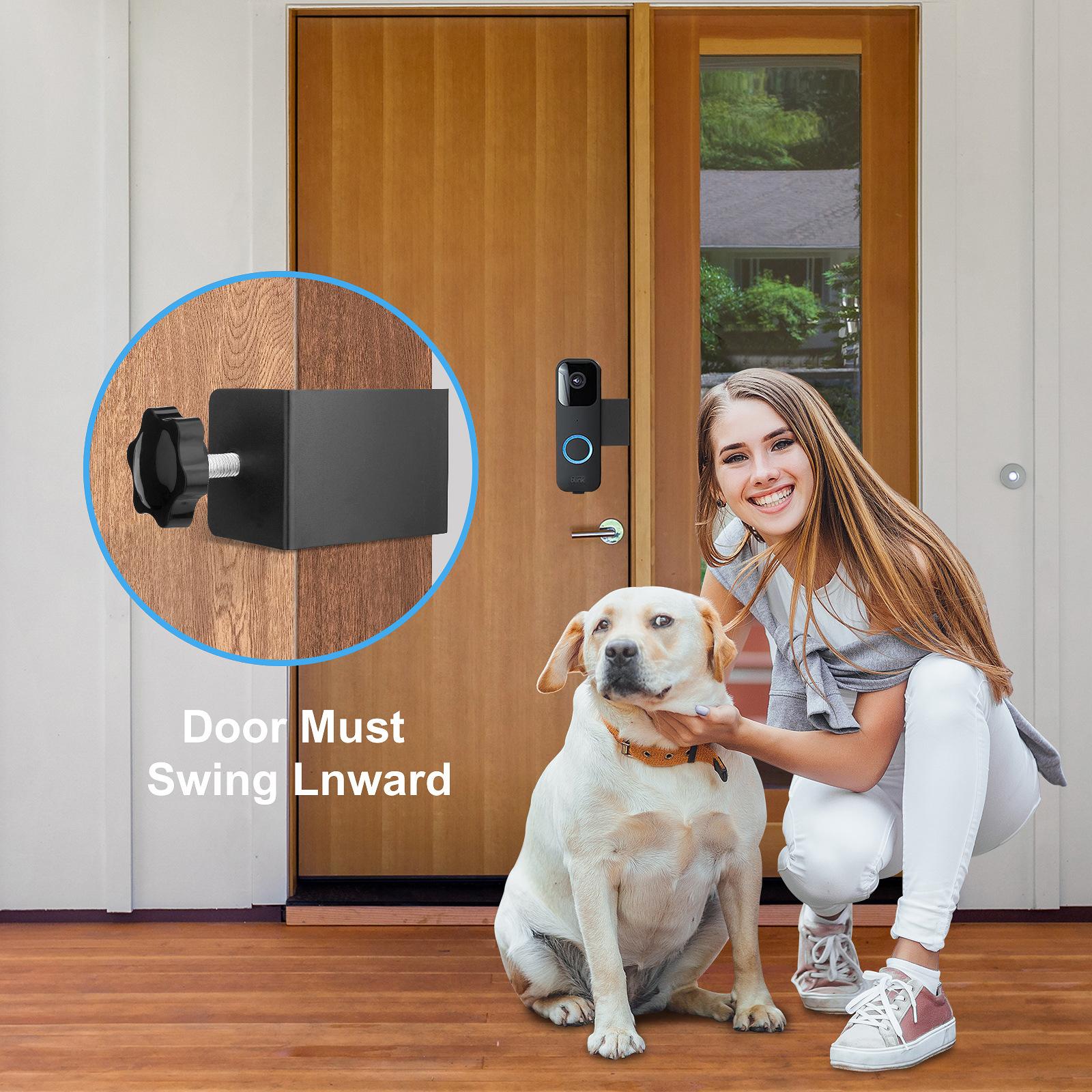 Video Doorbell Door Mount Rental Home Portable Durable Doorbell Holder