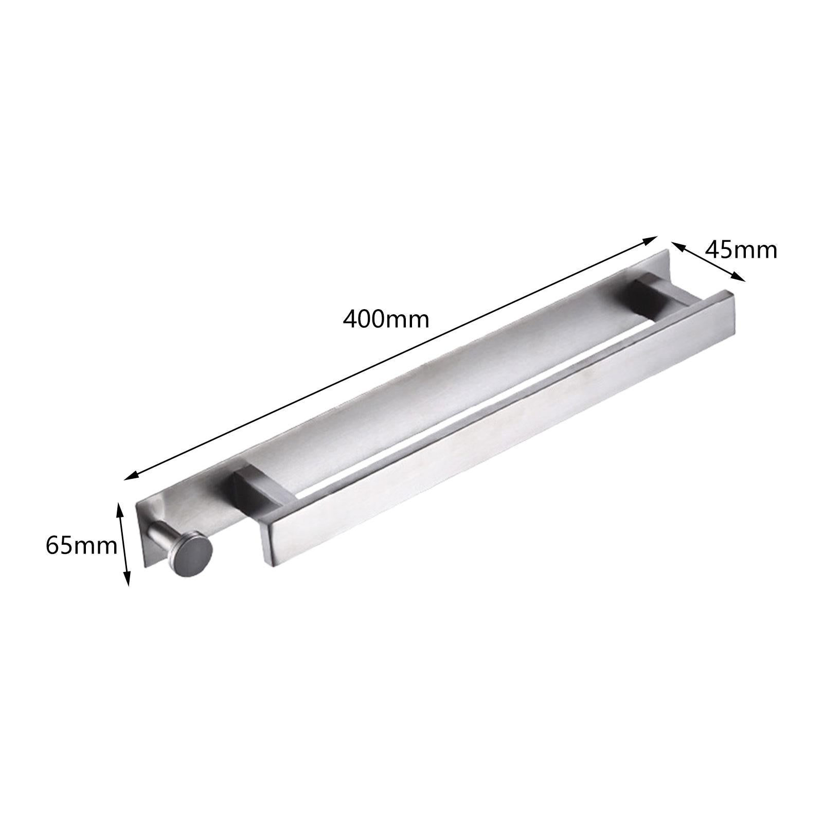 Towel Rack Wall Mounted Towel Holder Towel Rail for Bathroom Cabinet Bedroom Silver