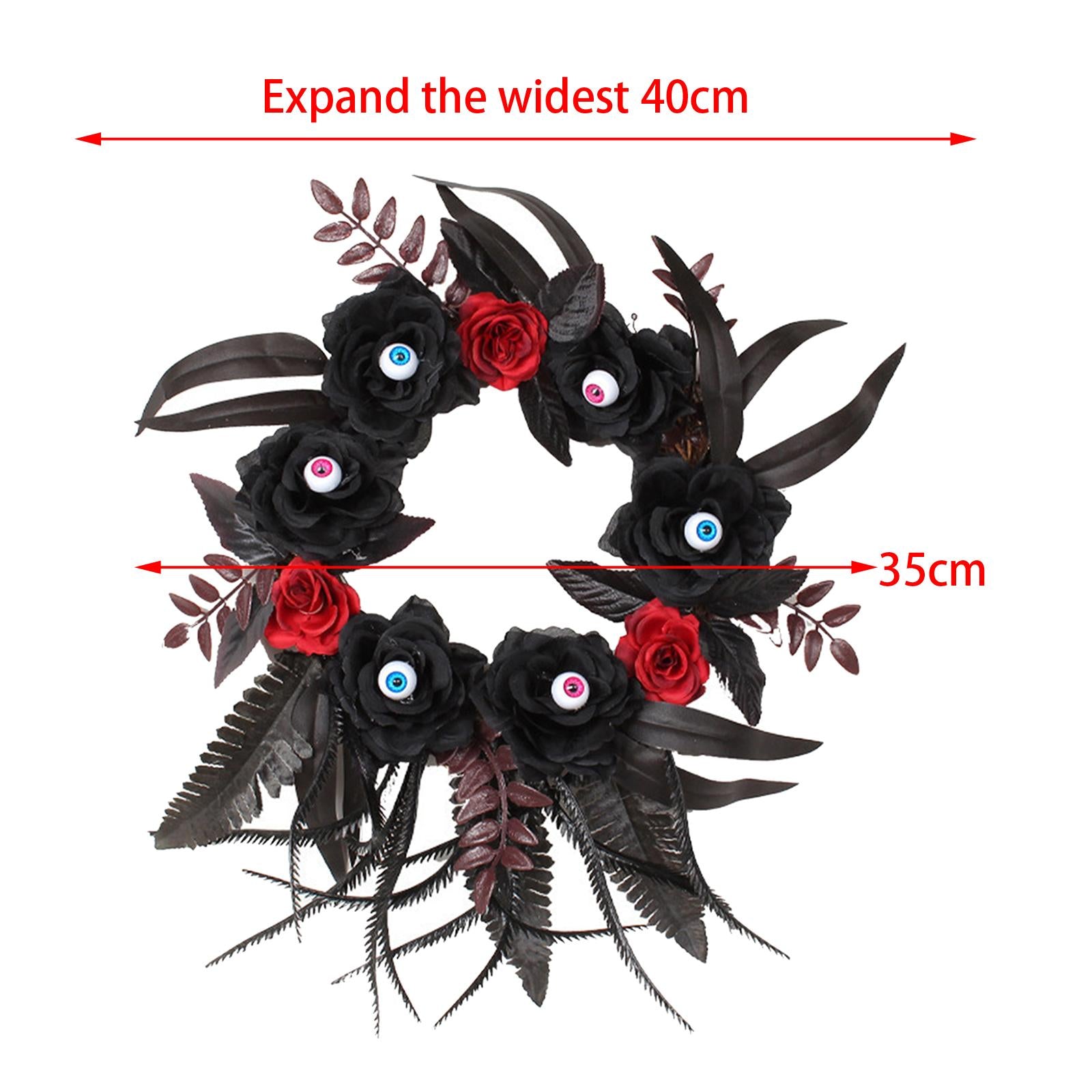 Halloween Wreath Window Stairs Front Door Wreath for Cafe Office Decorations