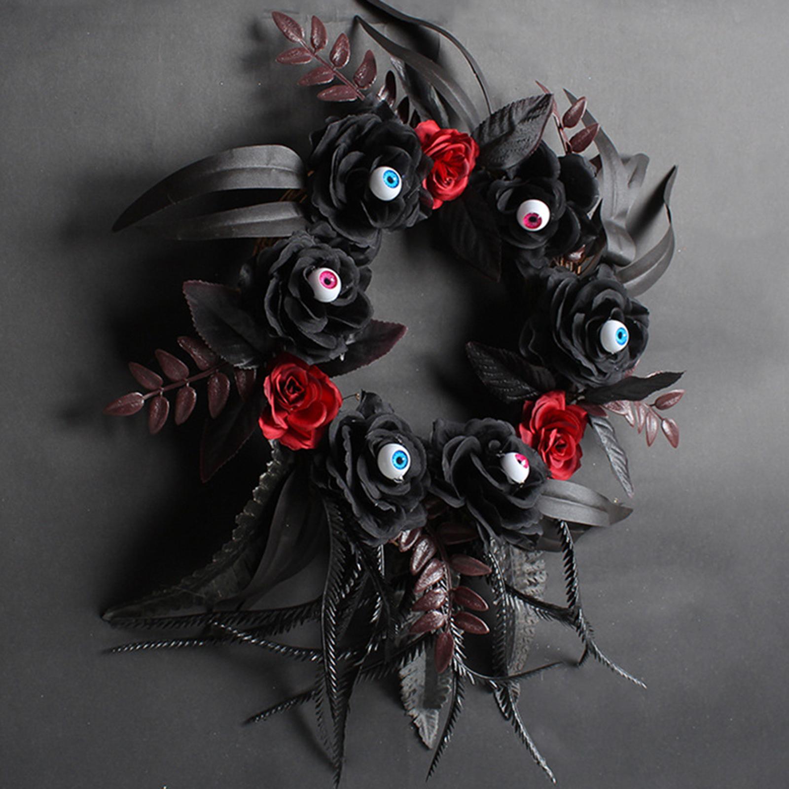 Halloween Wreath Window Stairs Front Door Wreath for Cafe Office Decorations