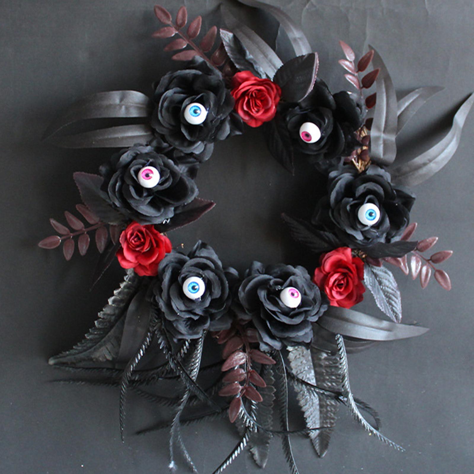 Halloween Wreath Window Stairs Front Door Wreath for Cafe Office Decorations