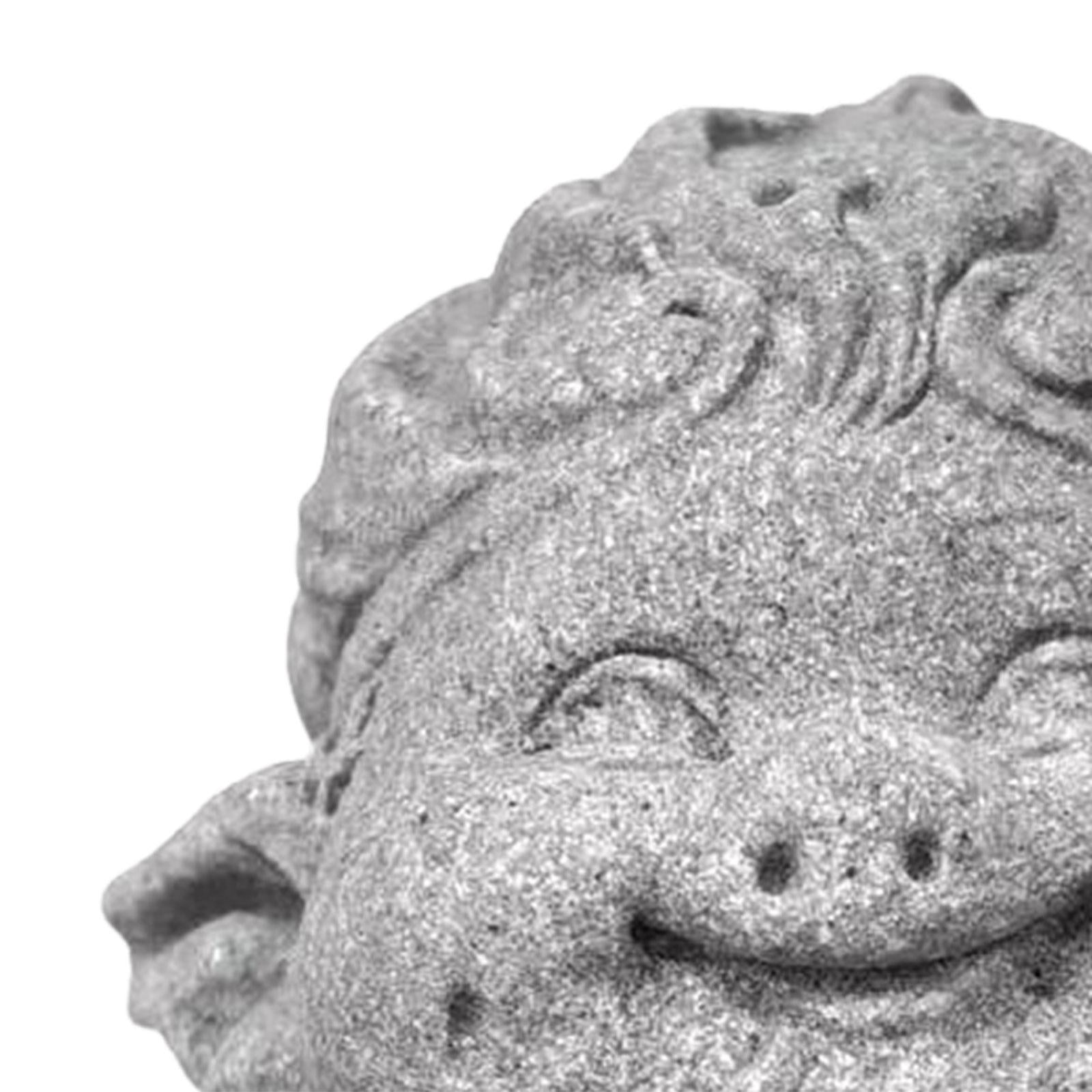 Buddha Monk Statue Antique Buddha Sculpture for Tabletop Home Indoor Outdoor Style C