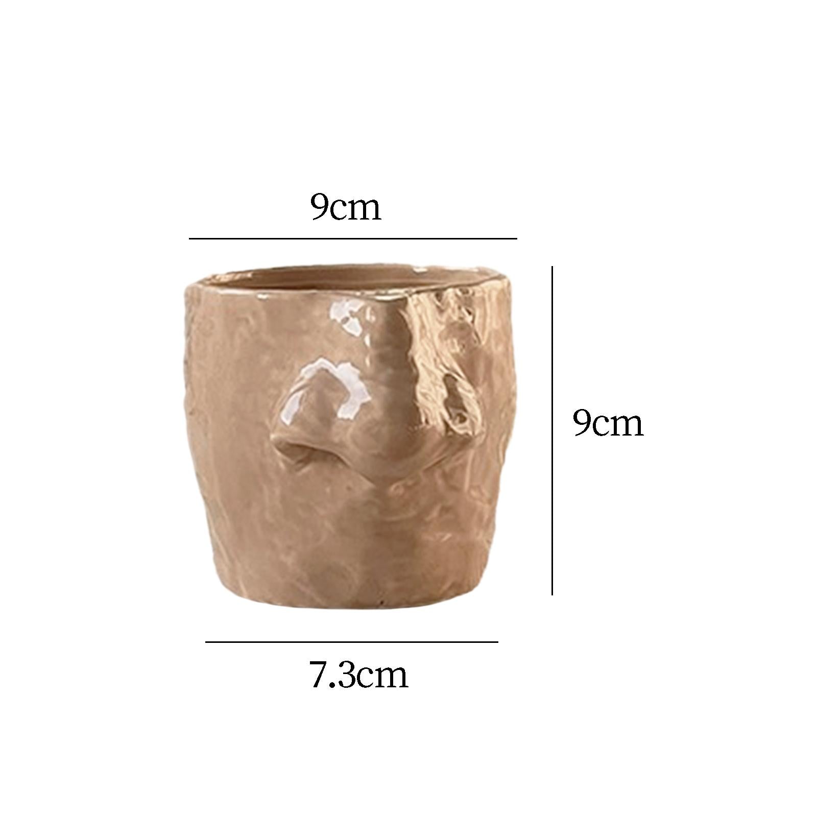 Ceramic Pen Holder Cup Desk Organizer for Eyebrow Pencils Lipstick Eyeliner Cup