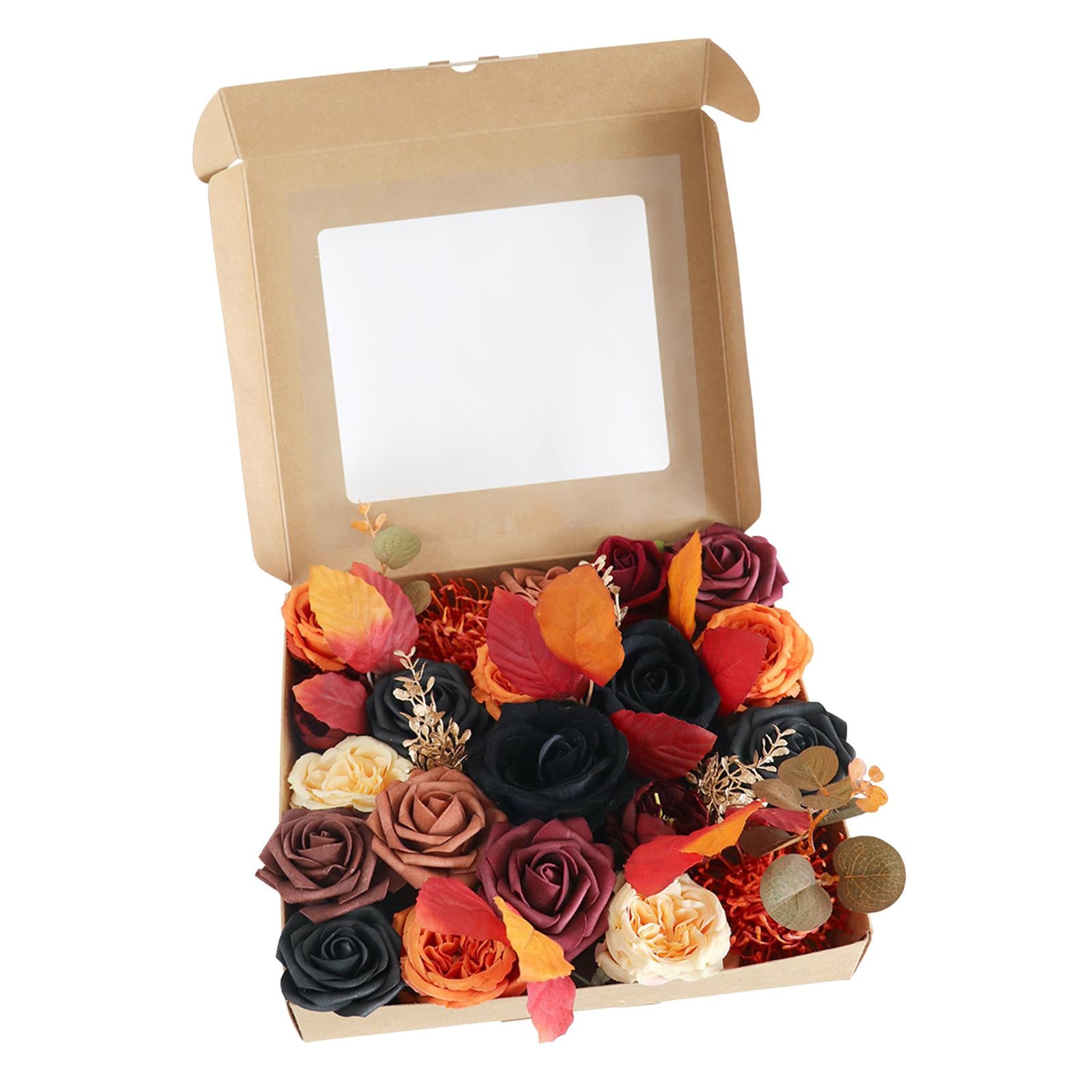 Artificial Flowers Box Set DIY Fake Flower for Halloween Wreath Table Chair