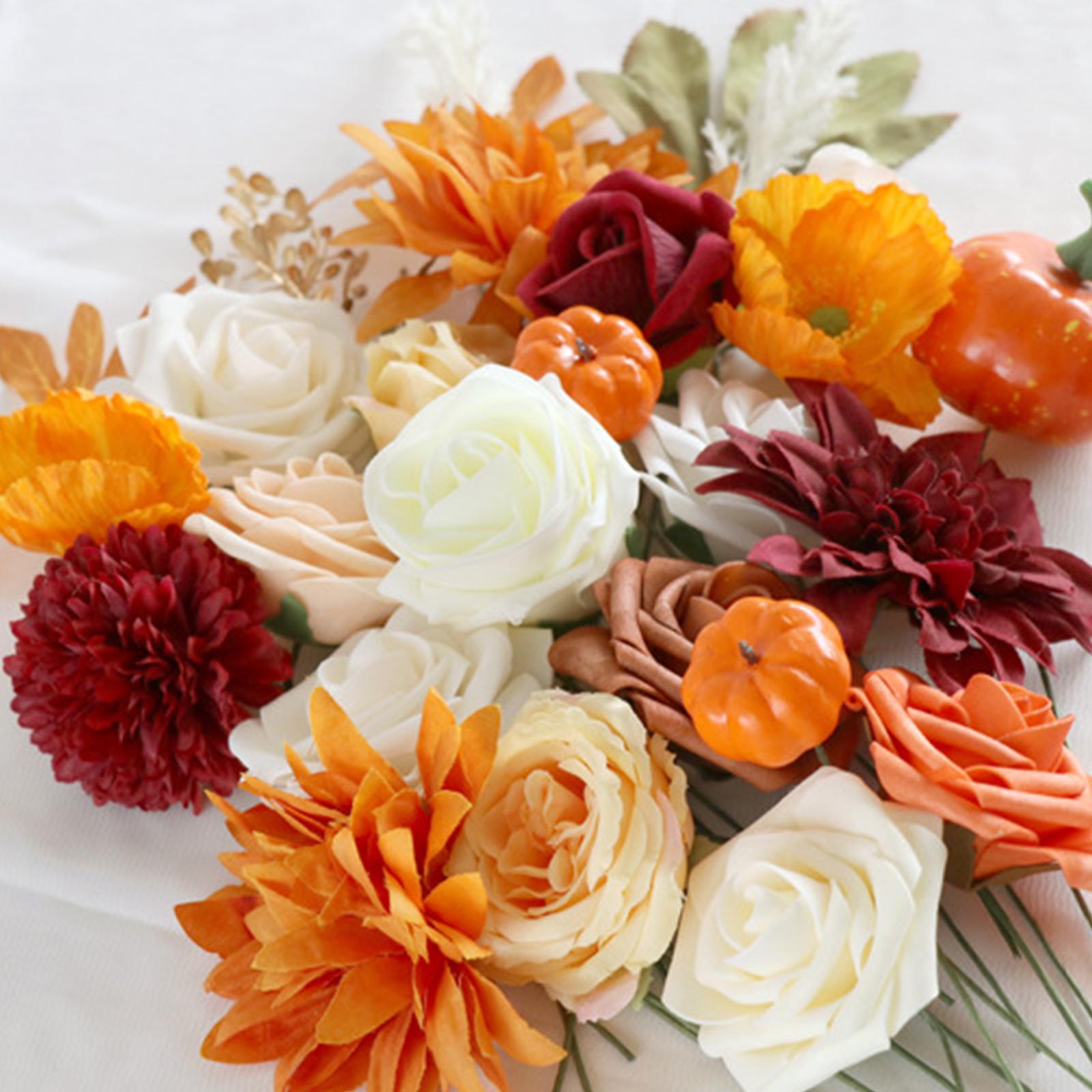 Artificial Flowers Box Set Boxed Flowers for Wedding Indoor Outdoor