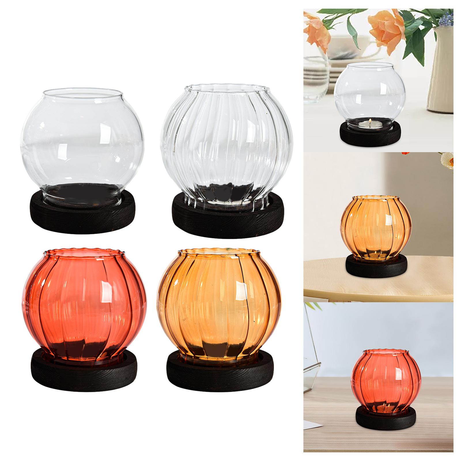 Glass Candle Holder Votive Candle Holders Table Centerpiece Tealight Holders Clear Smooth