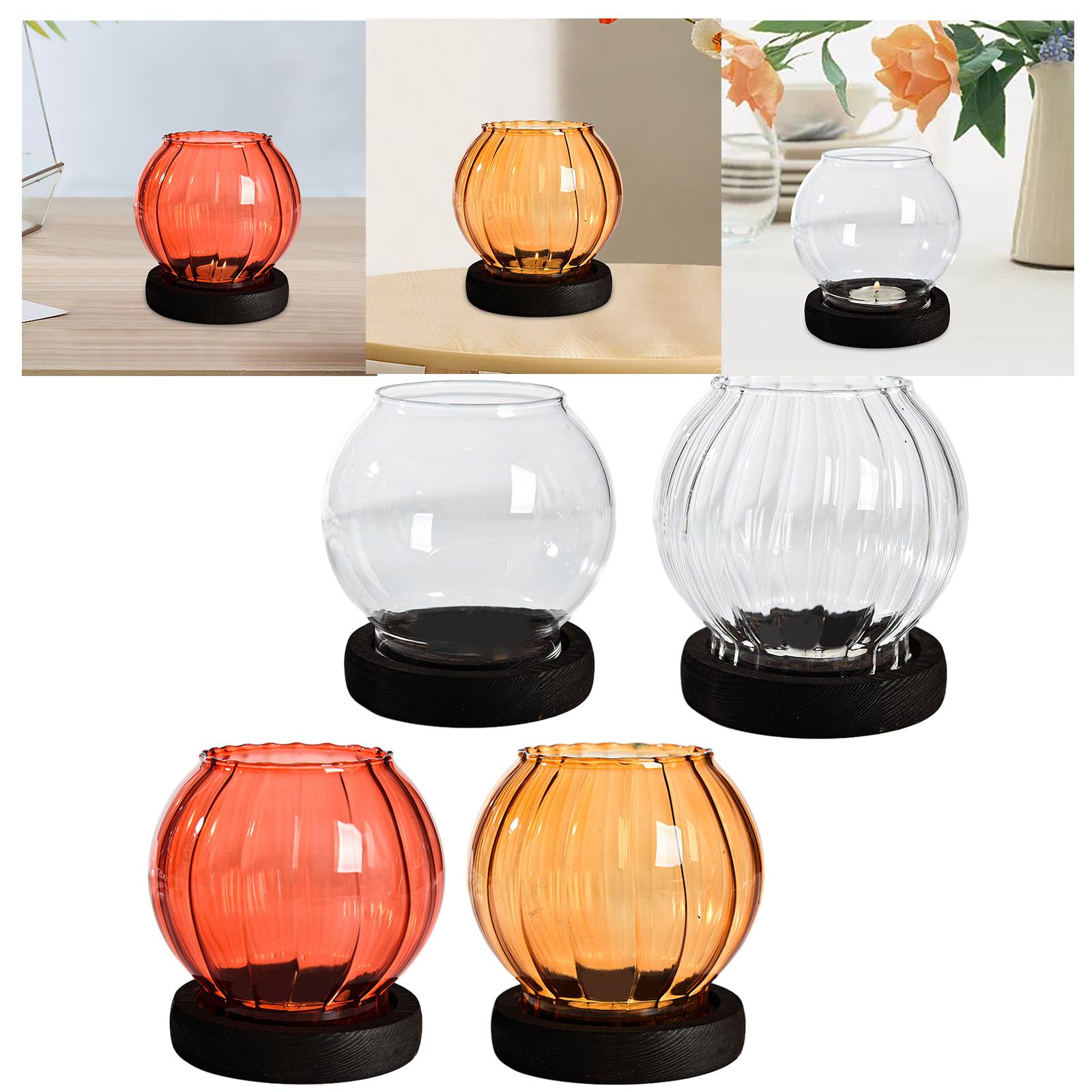 Glass Candle Holder Votive Candle Holders Table Centerpiece Tealight Holders Clear Smooth