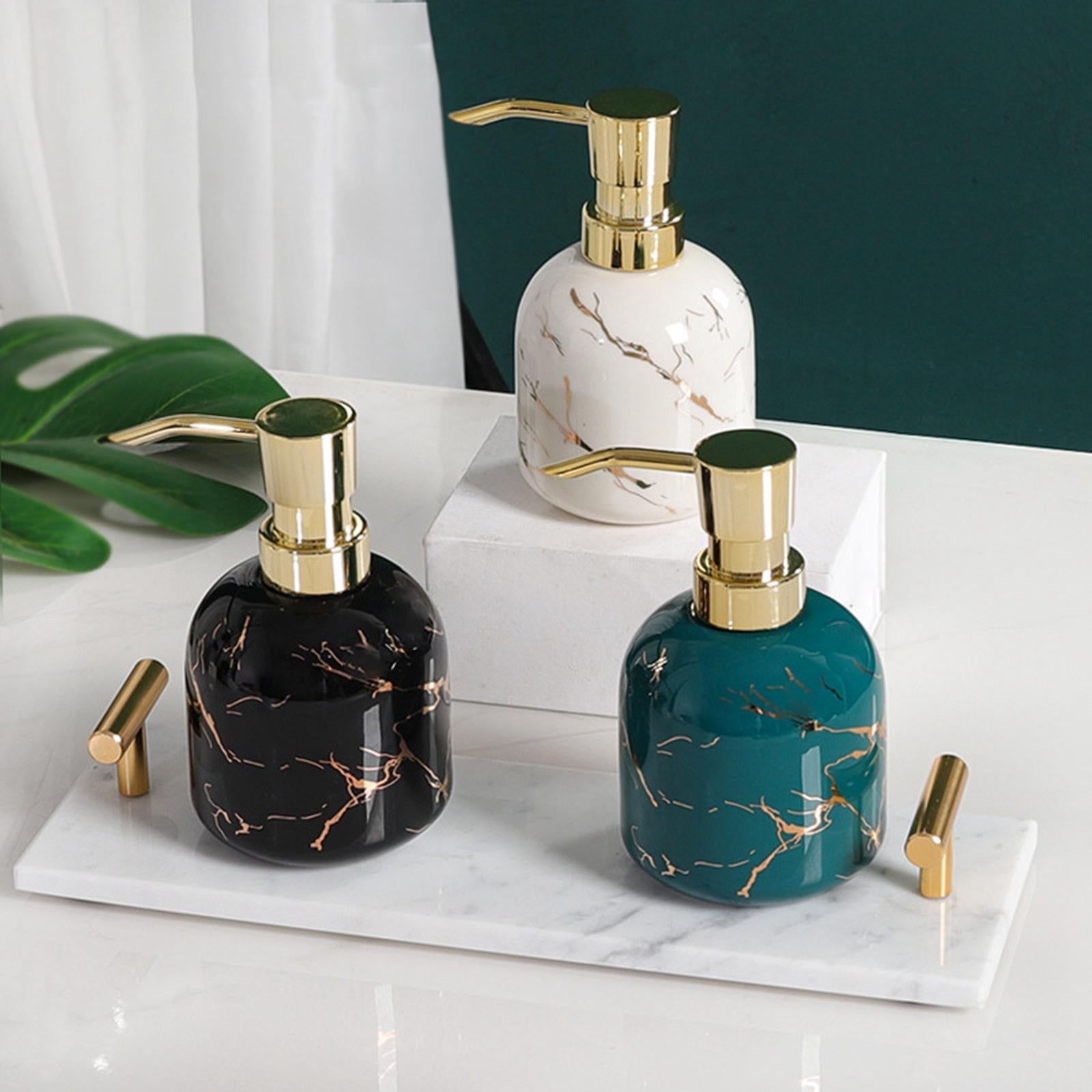Soap Dispenser with Pump Refillable Bottle Cylinder Lotion Dispensing Bottle Black