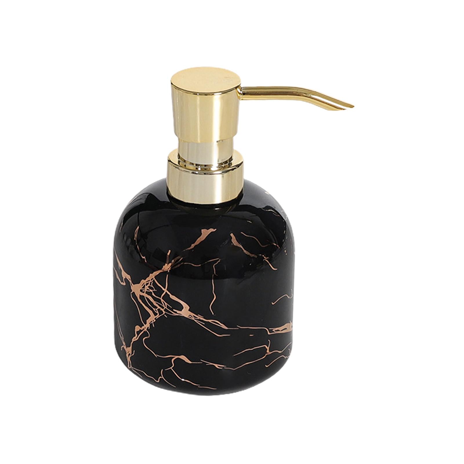 Soap Dispenser with Pump Refillable Bottle Cylinder Lotion Dispensing Bottle Black