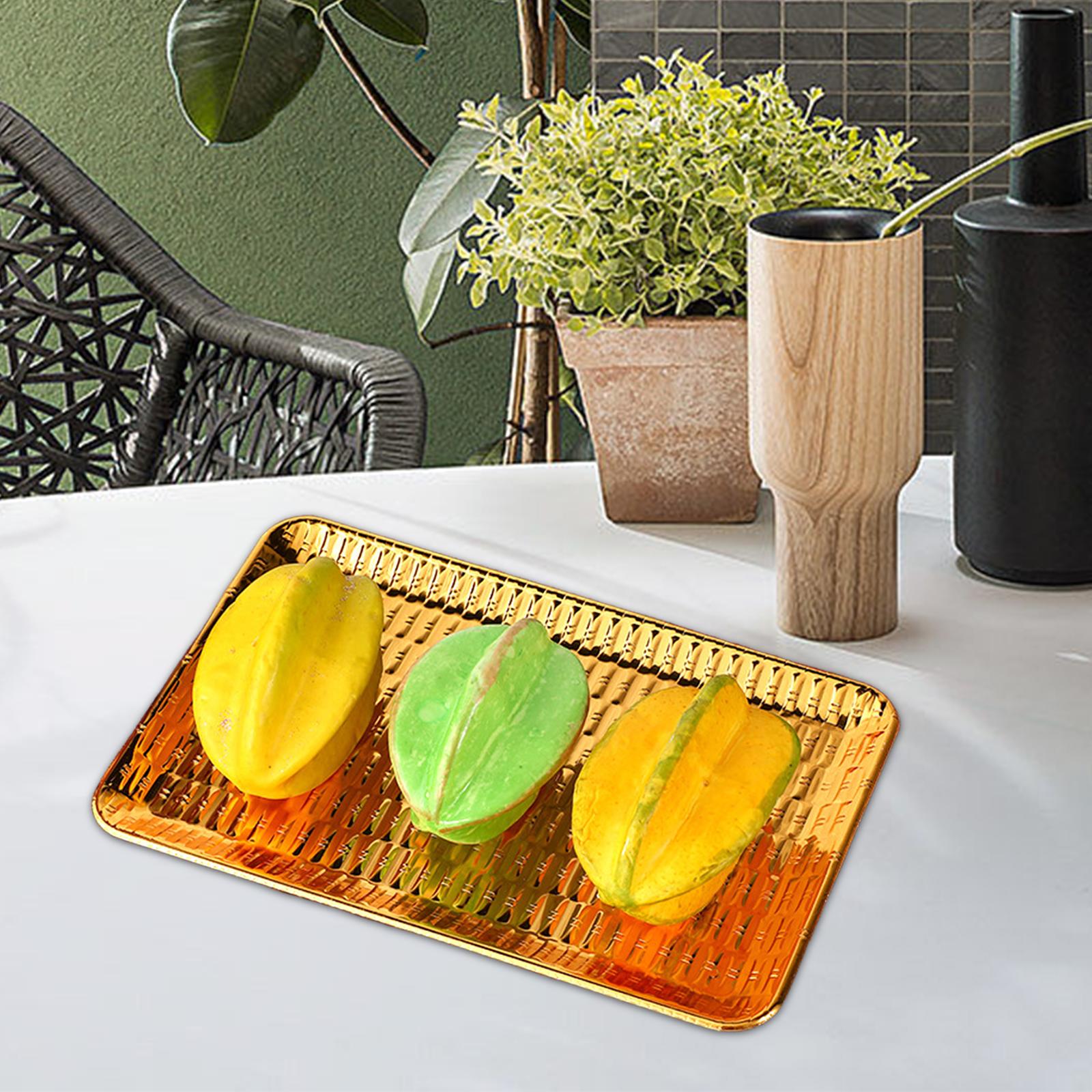 Fruit Tray Retro Style Coffee Tray Cupcake Display Candy Serving Plate