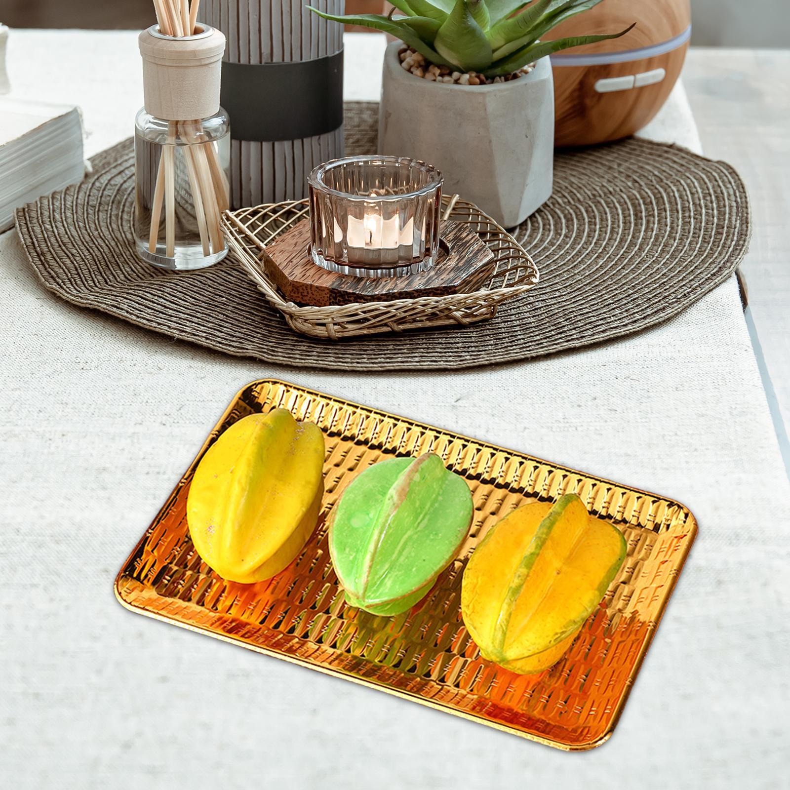 Fruit Tray Retro Style Coffee Tray Cupcake Display Candy Serving Plate