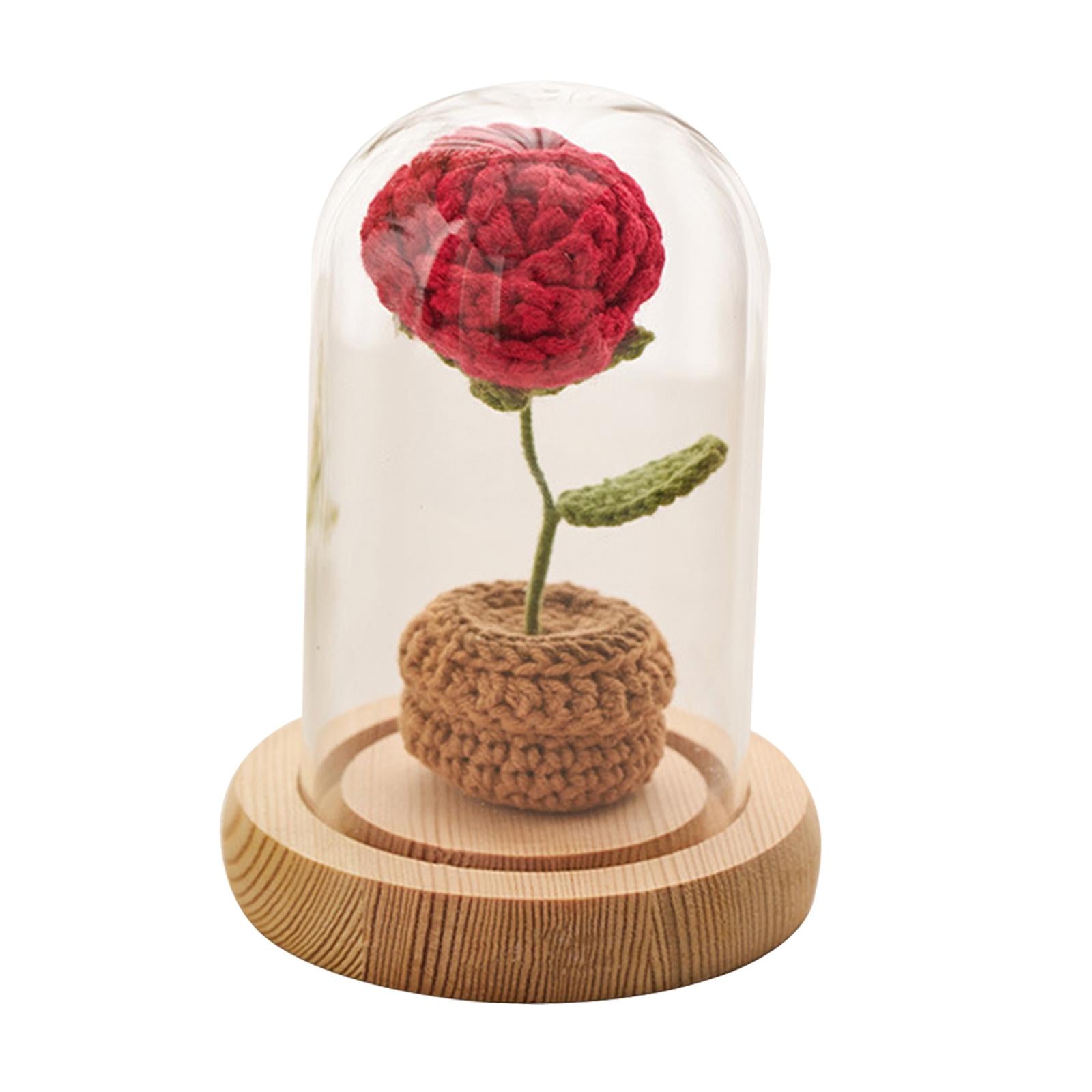 Crochet Flower Elegant Finished Product Table Centerpiece Artificial Flowers