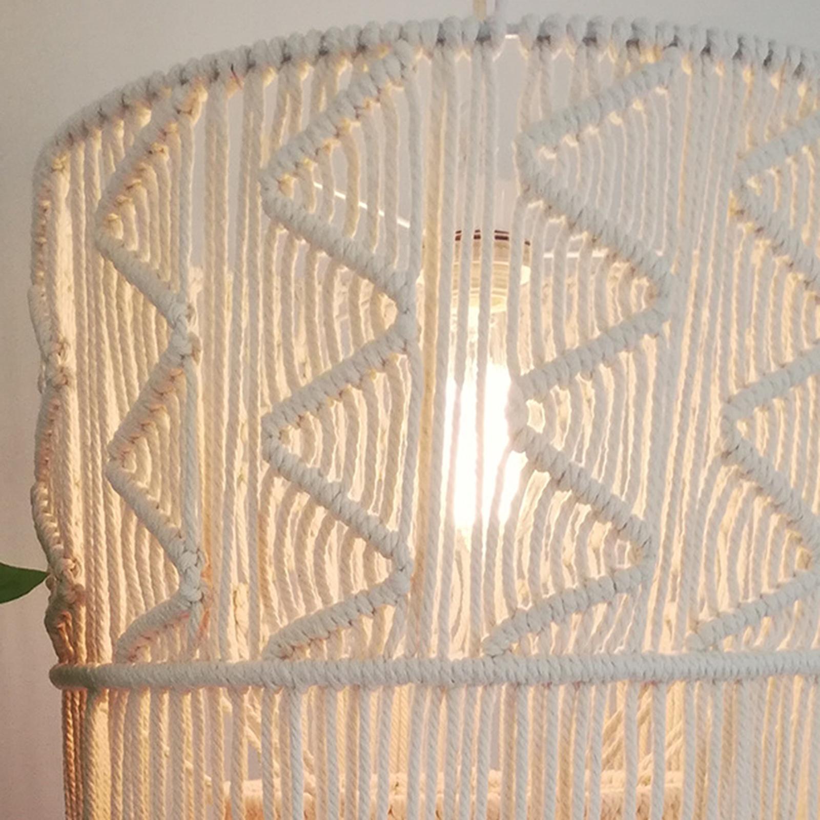 Macrame Lamp Shade Boho Gift Light Shade Only for Home Office Bedroom