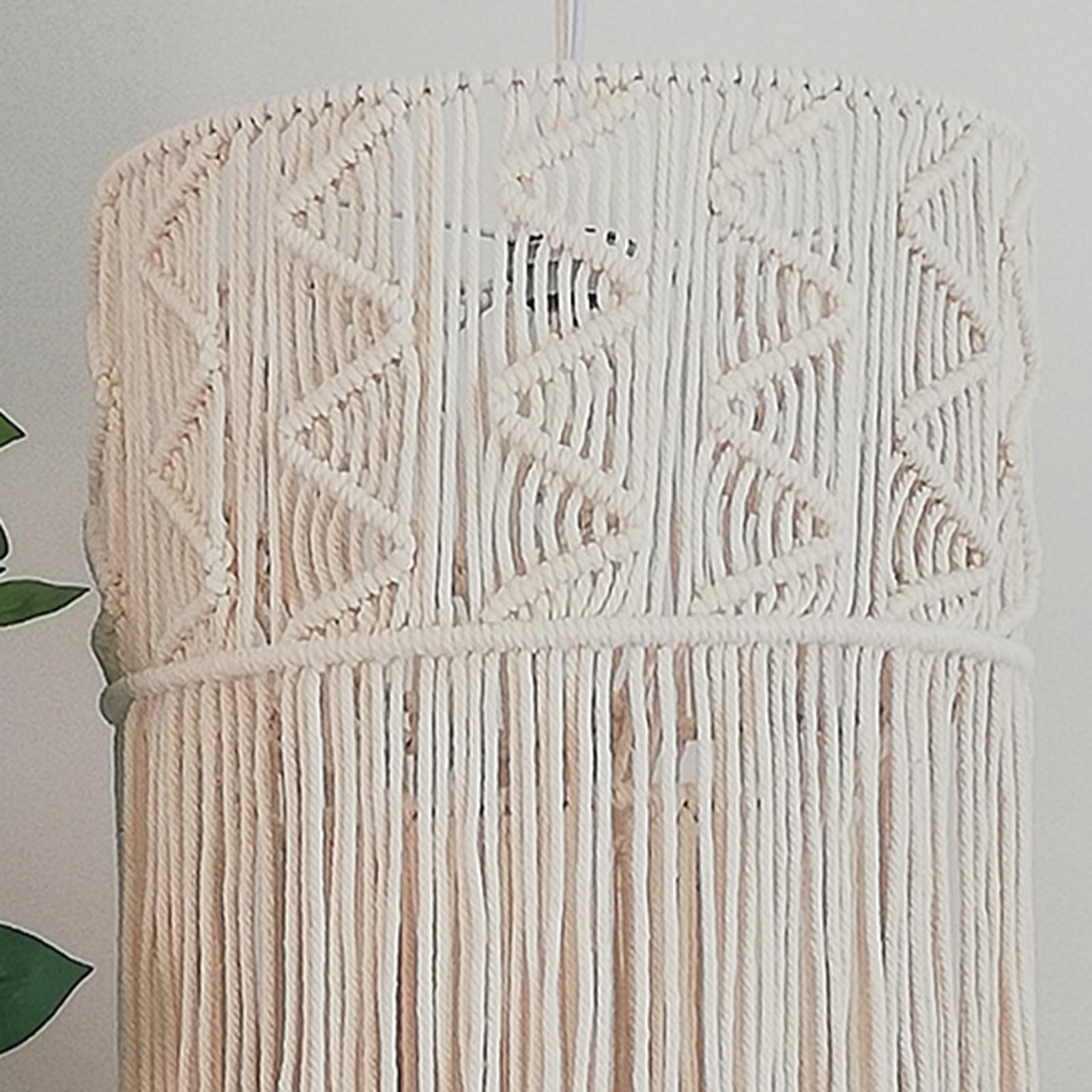 Macrame Lamp Shade Boho Gift Light Shade Only for Home Office Bedroom