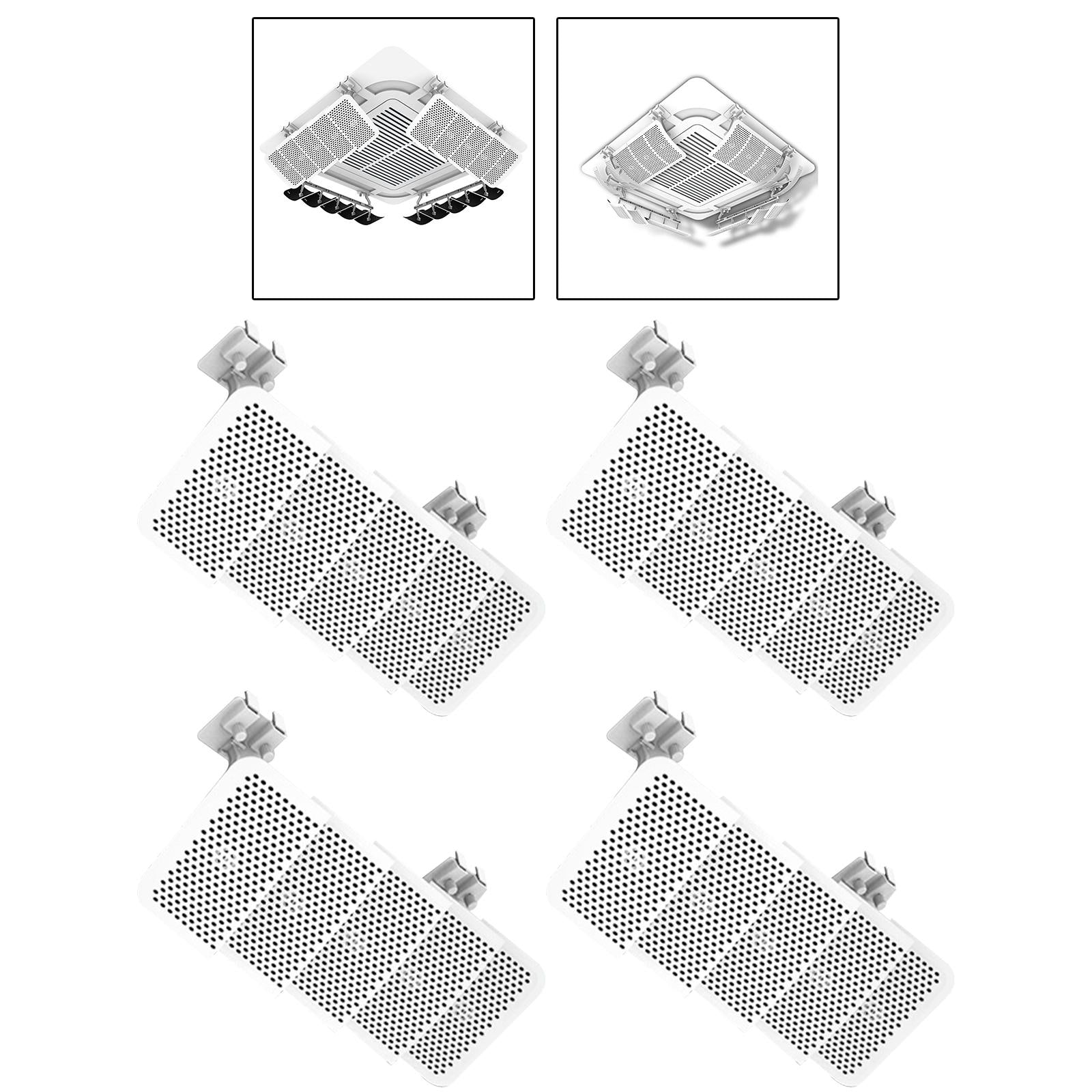 Air Conditioner Deflector Foldable Air Conditioning Deflector Draft Stoppers Carbon Filter
