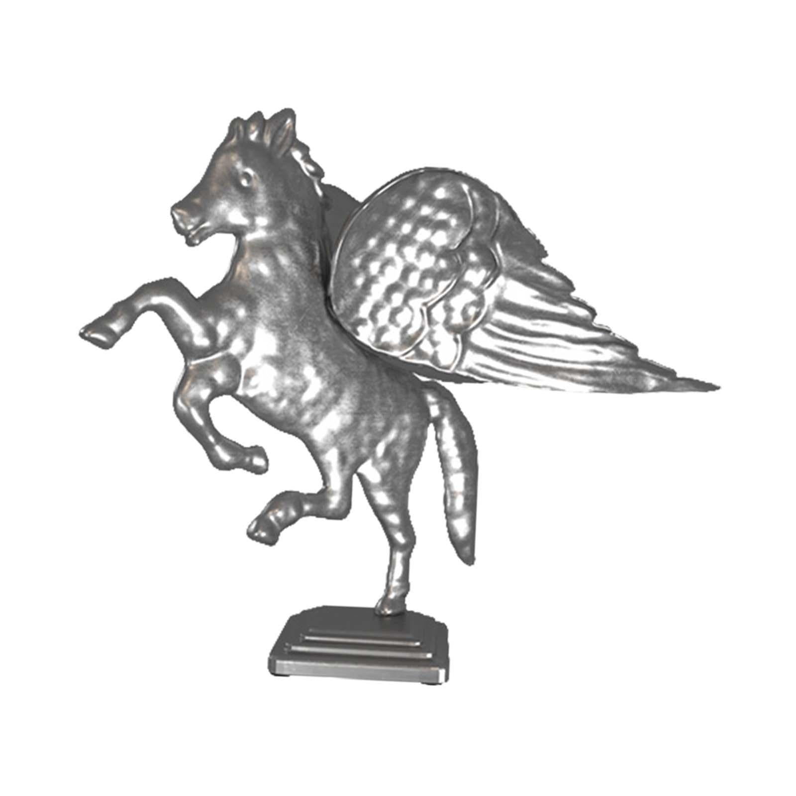 Metal Horse Statue Figurines Creative Bedroom Housewarming Animal Sculptures Silver
