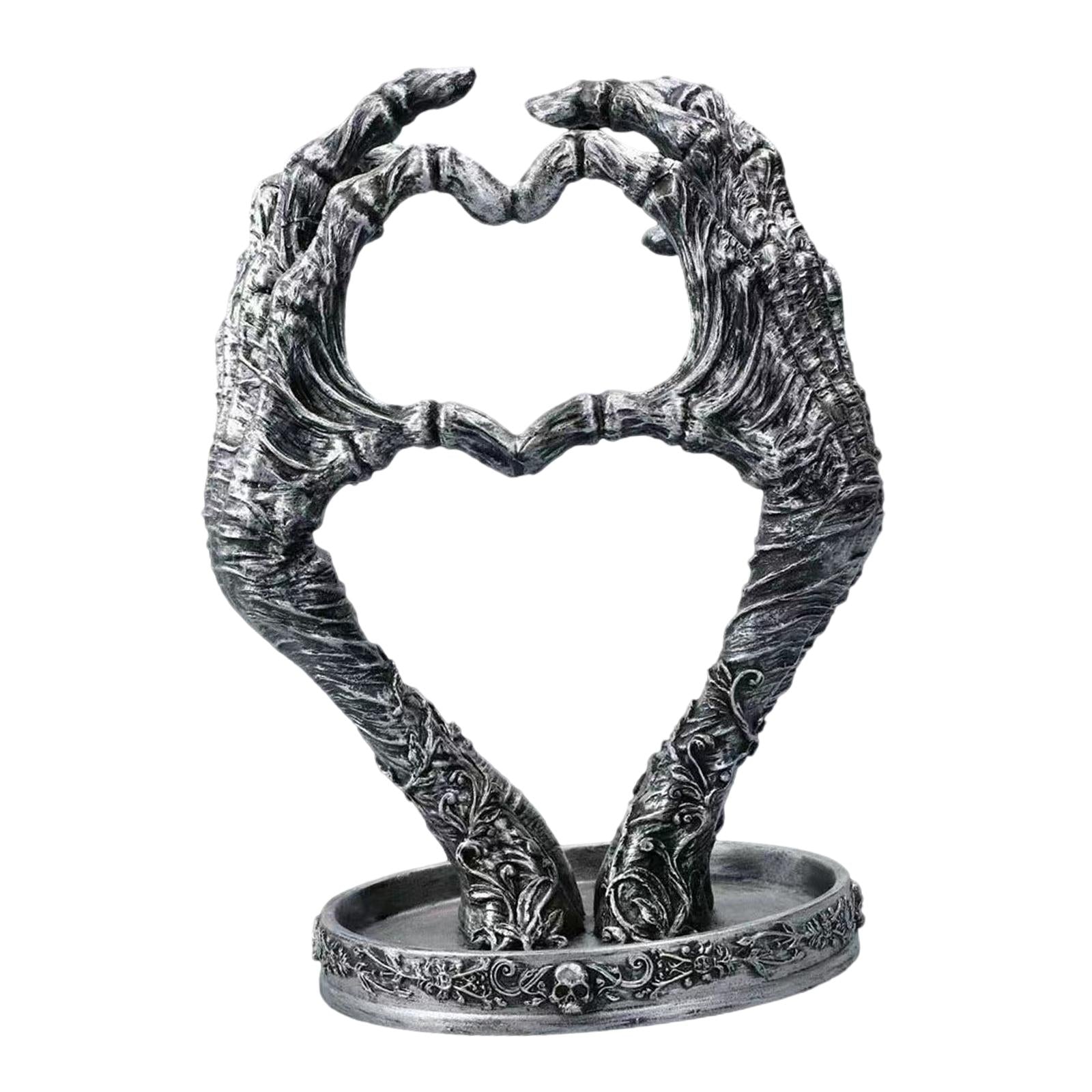 Gothic Mummified Love Heart Jewellery Dish Holder for Photo Props Home