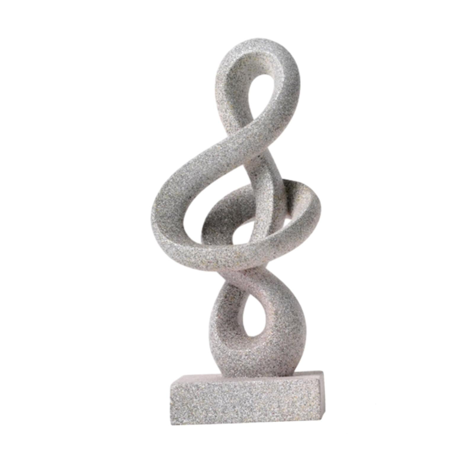 Abstract Statue Abstract Figurine Art Sculpture for Desktop Bookshelf Office Style A 7.5x6.5x17cm