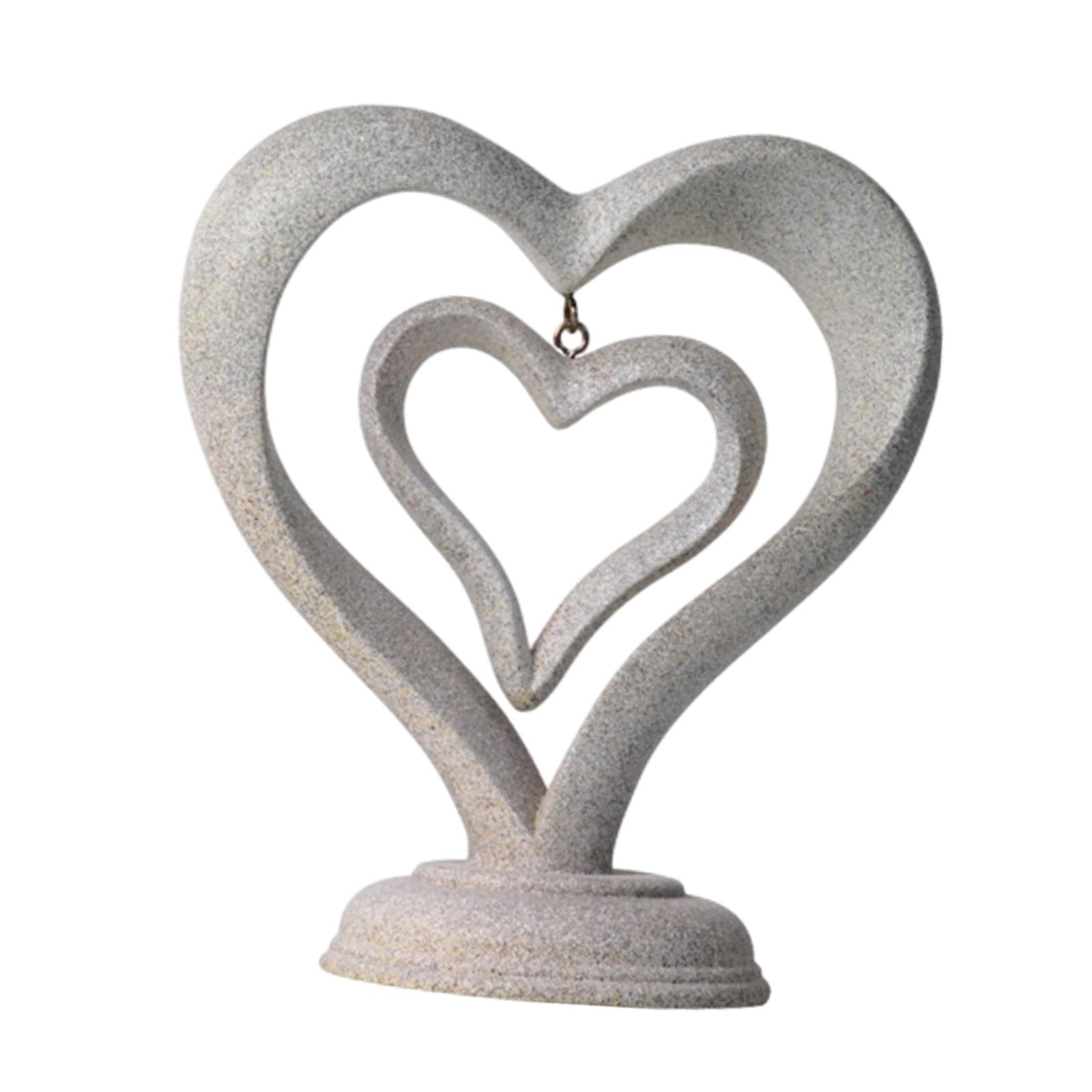 Abstract Statue Abstract Figurine Art Sculpture for Desktop Bookshelf Office Style B 14x8x16cm