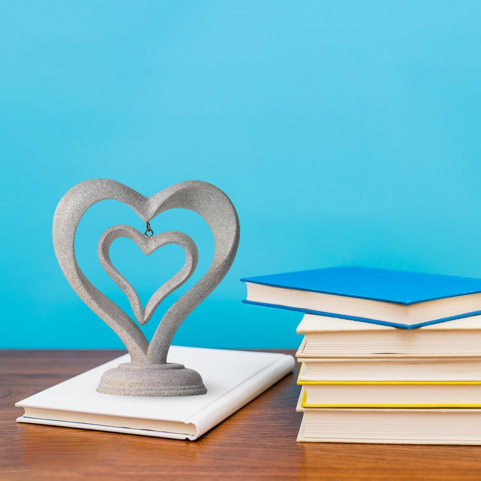 Abstract Statue Abstract Figurine Art Sculpture for Desktop Bookshelf Office Style B 14x8x16cm