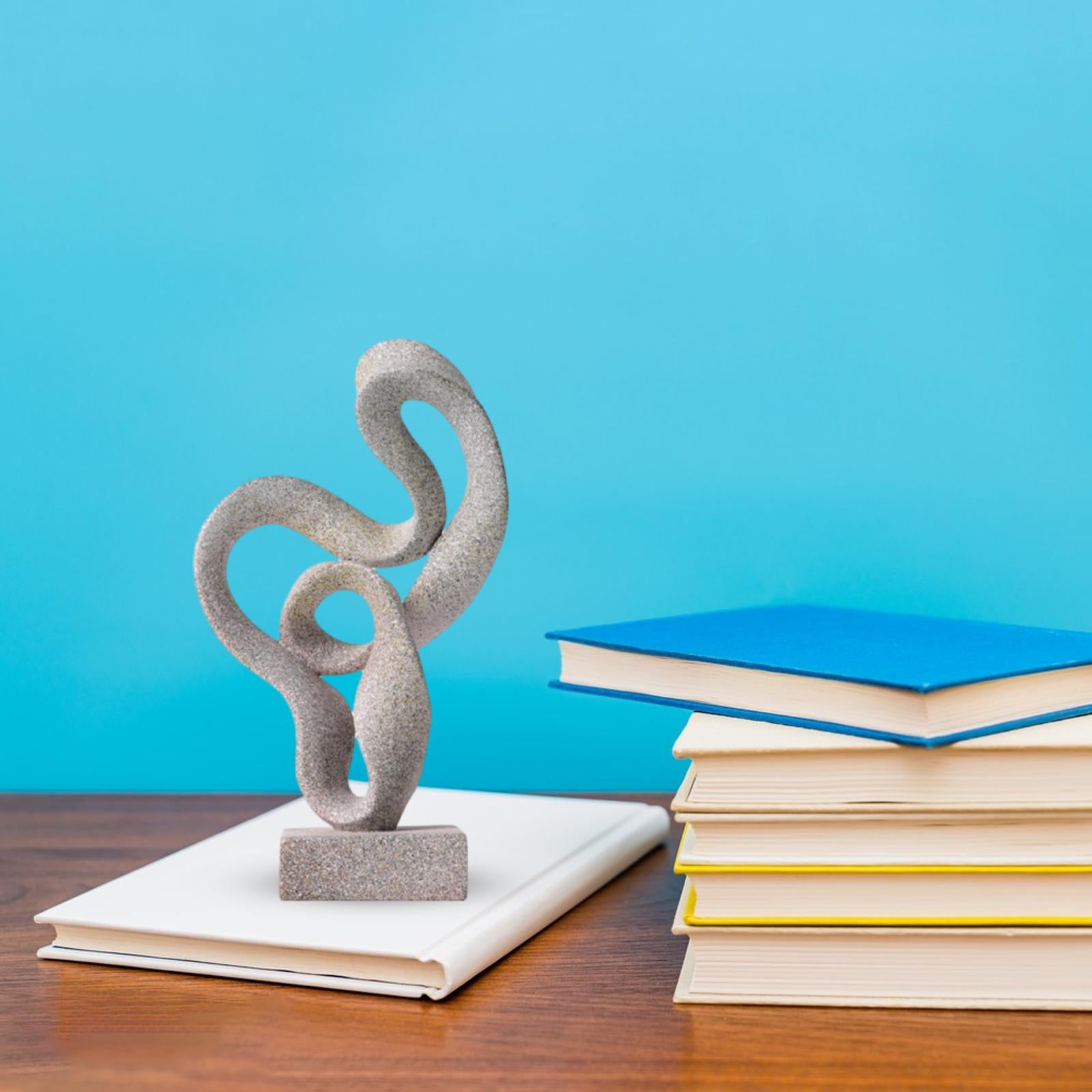 Abstract Statue Abstract Figurine Art Sculpture for Desktop Bookshelf Office StyleC9.5x5.5x16.5cm