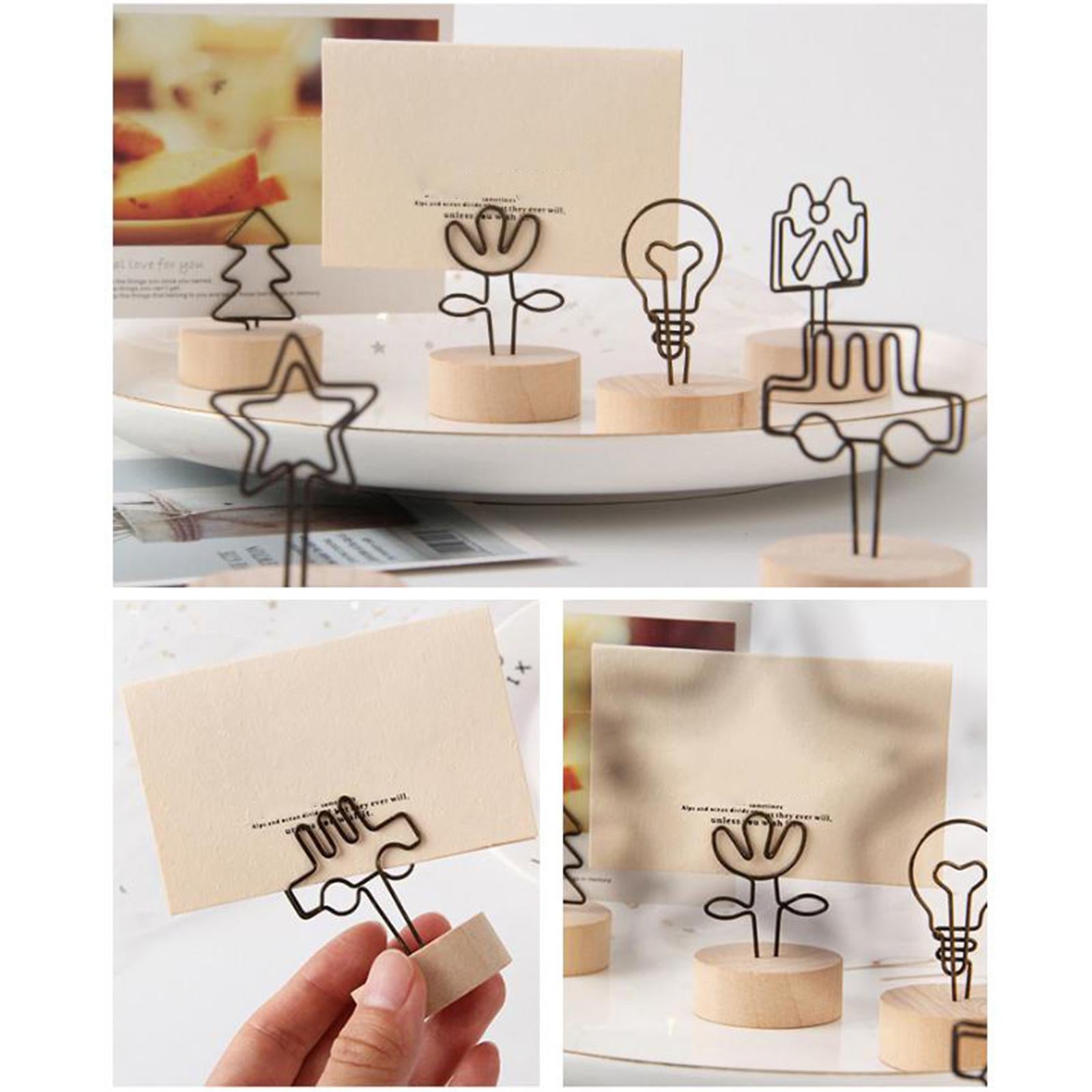 Place Card Holder Table Number Stand for Centerpieces Birthday Wedding Party House
