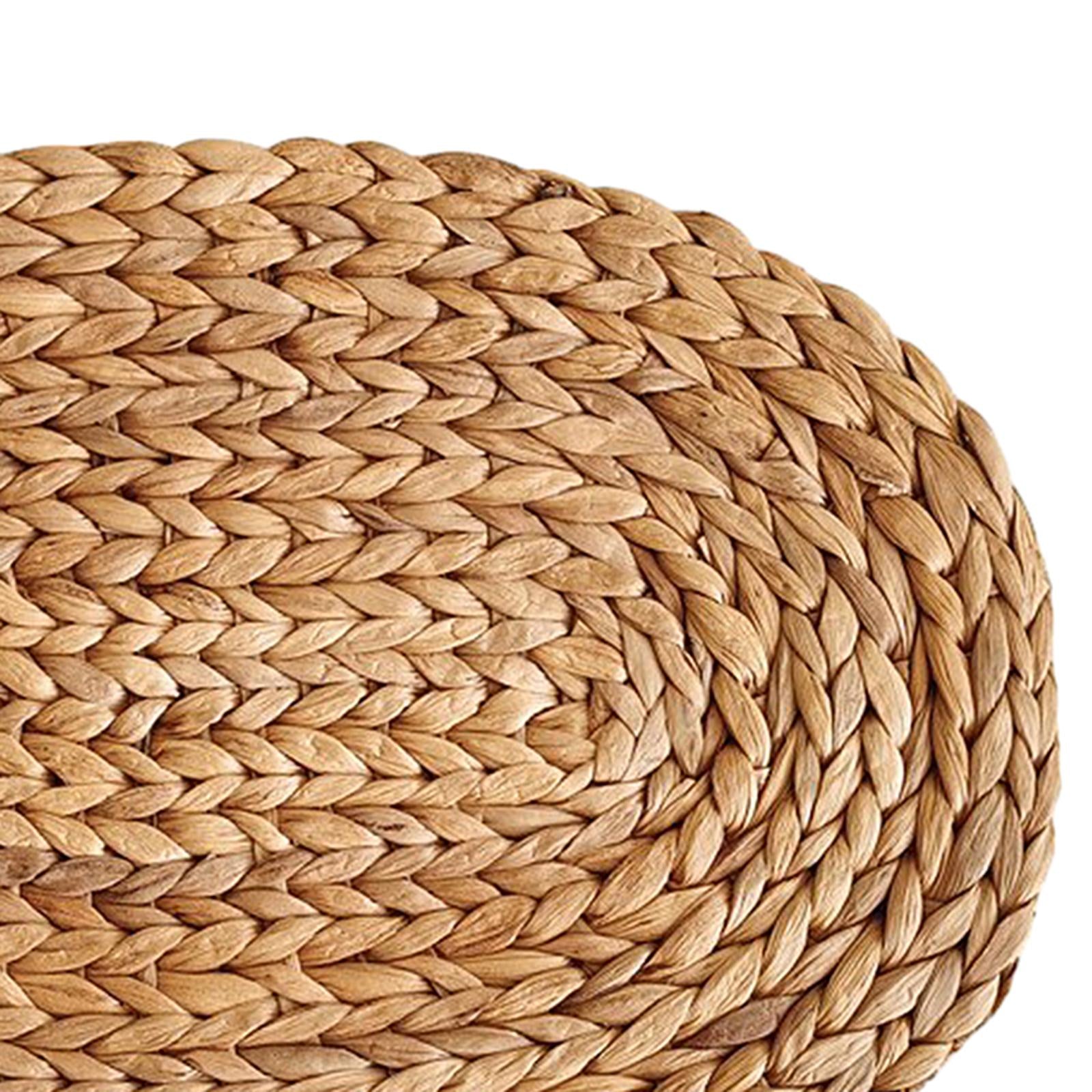 Table Mat Countertop Tea Pot Bowls Indoor Hotel Dining Decor Woven Placemats Oval 30cmx40cm