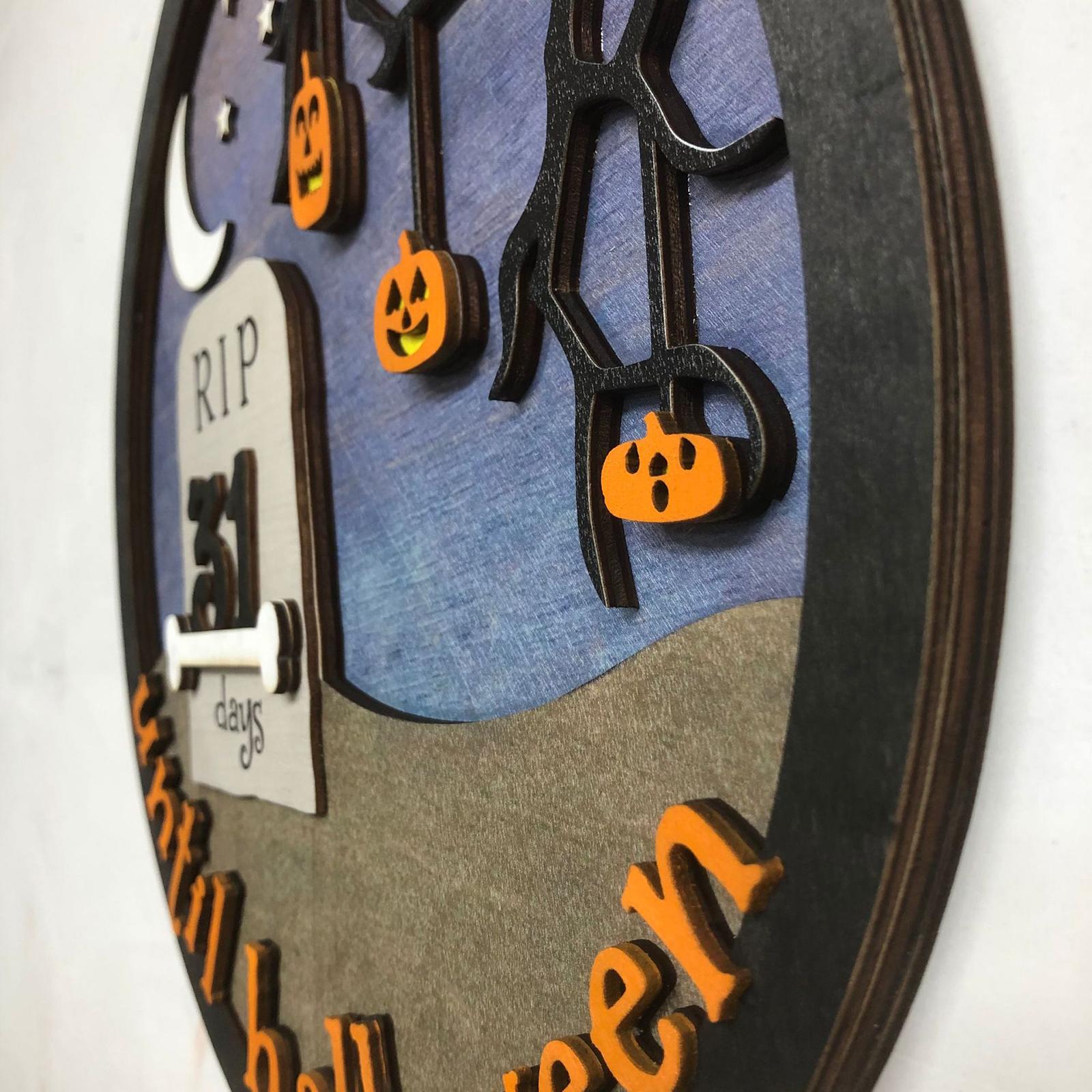 Halloween Calendar Board Crafts Party Favors for Home Haunted House Festival