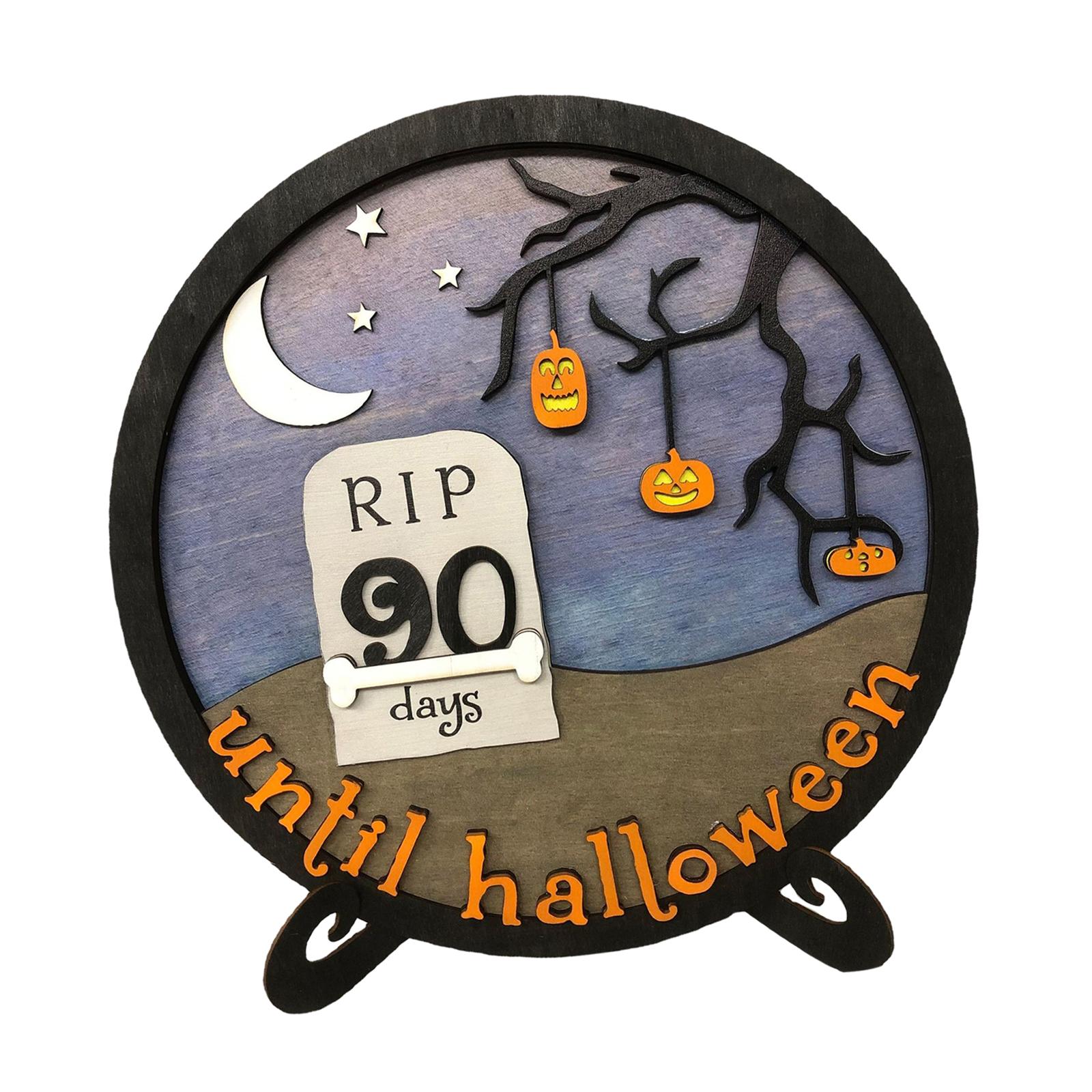 Halloween Calendar Board Crafts Party Favors for Home Haunted House Festival