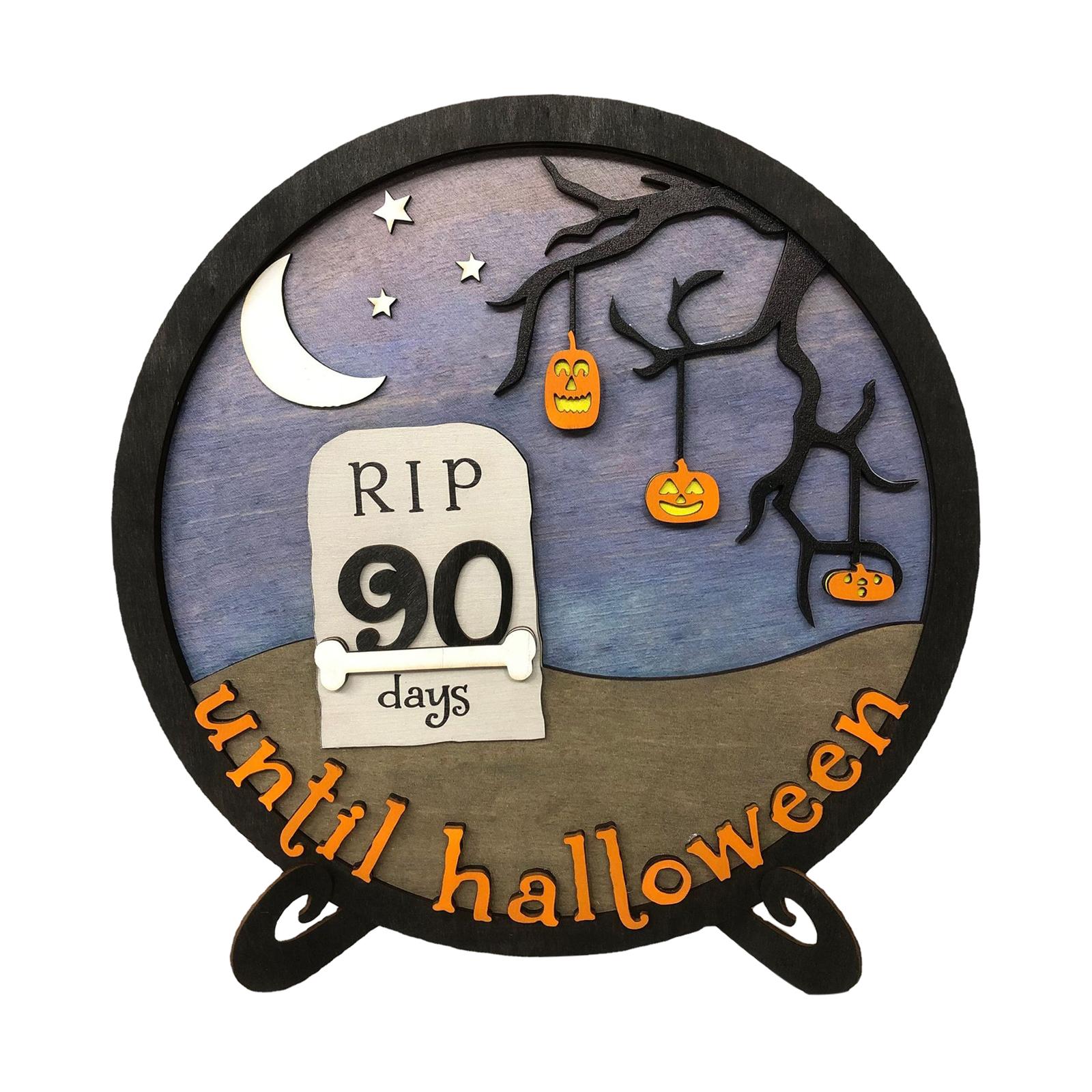 Halloween Calendar Board Crafts Party Favors for Home Haunted House Festival