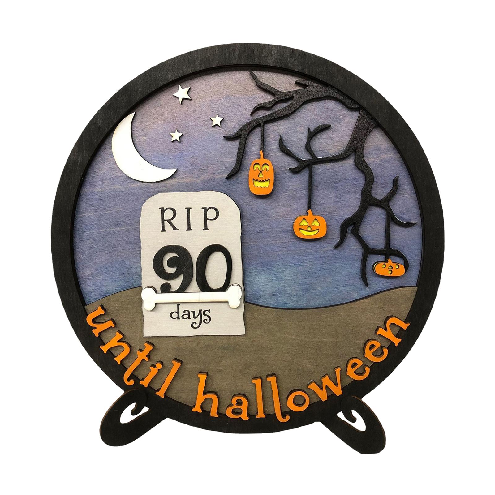 Halloween Calendar Board Crafts Party Favors for Home Haunted House Festival