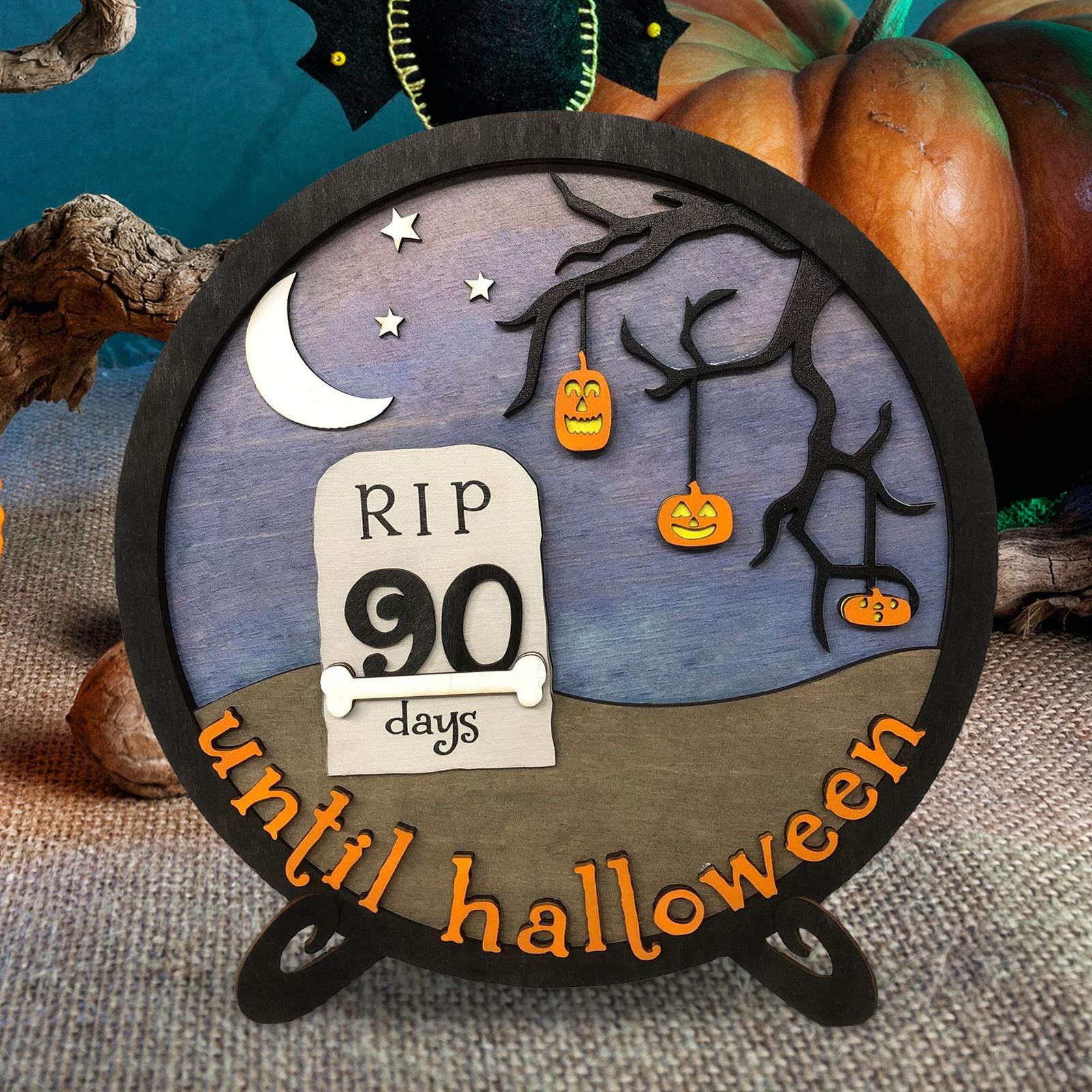 Halloween Calendar Board Crafts Party Favors for Home Haunted House Festival