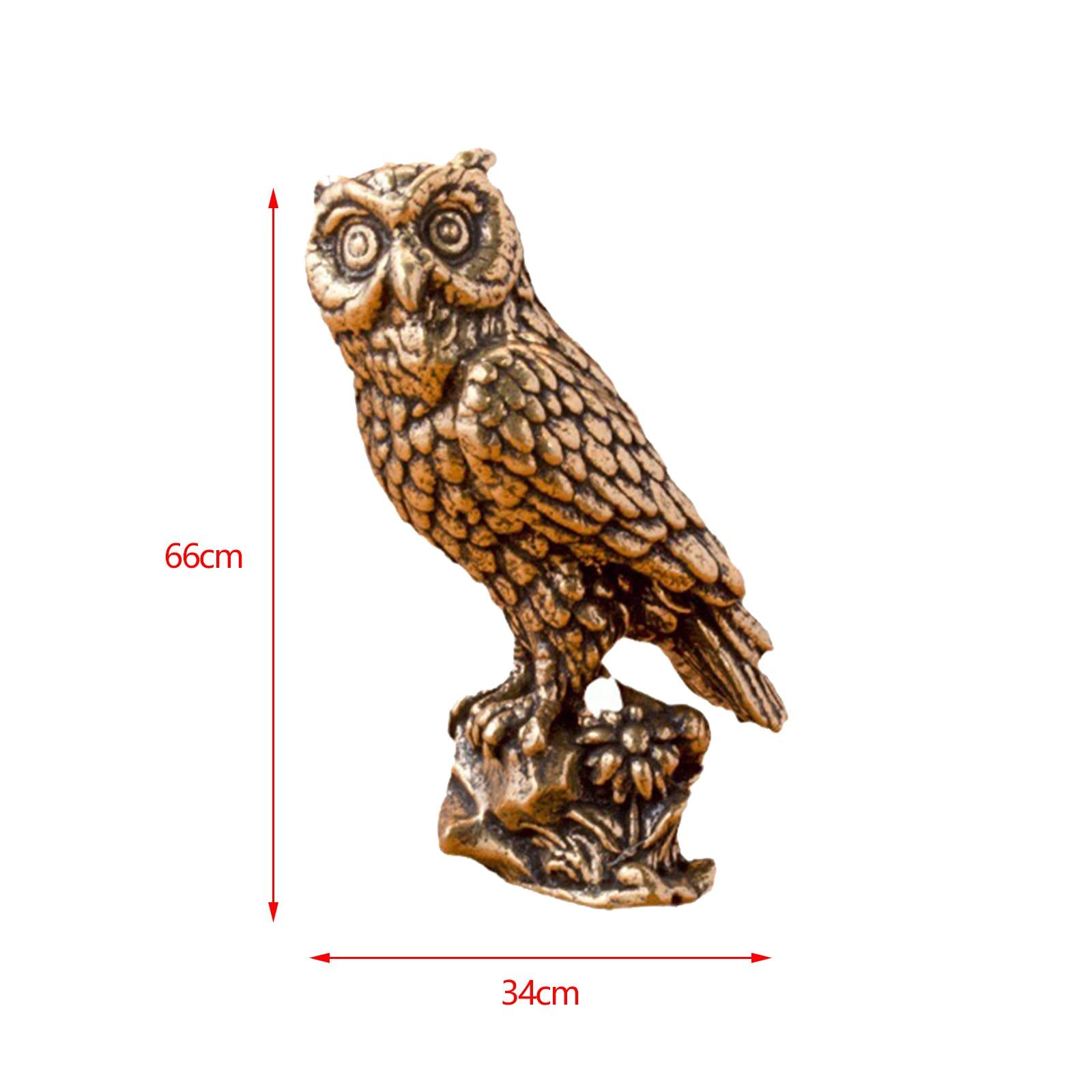 Owl Figurine Owl Statue Small Keychain Pendant for Bedroom Living Room Decor