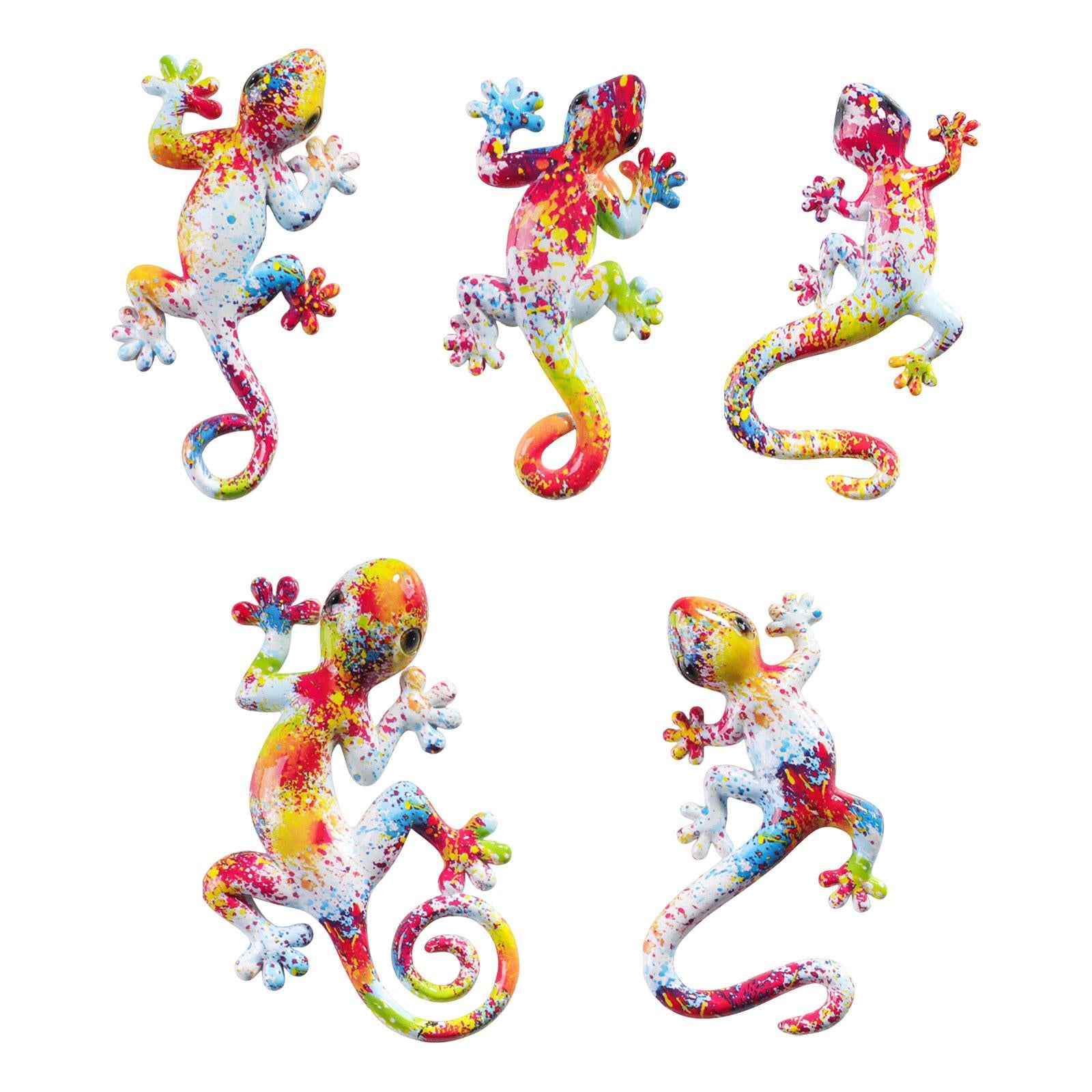 Gecko Wall Art Decor Gecko Wall Sculpture for Home Living Room Indoor Hook 19.5x12.5x3.7cm