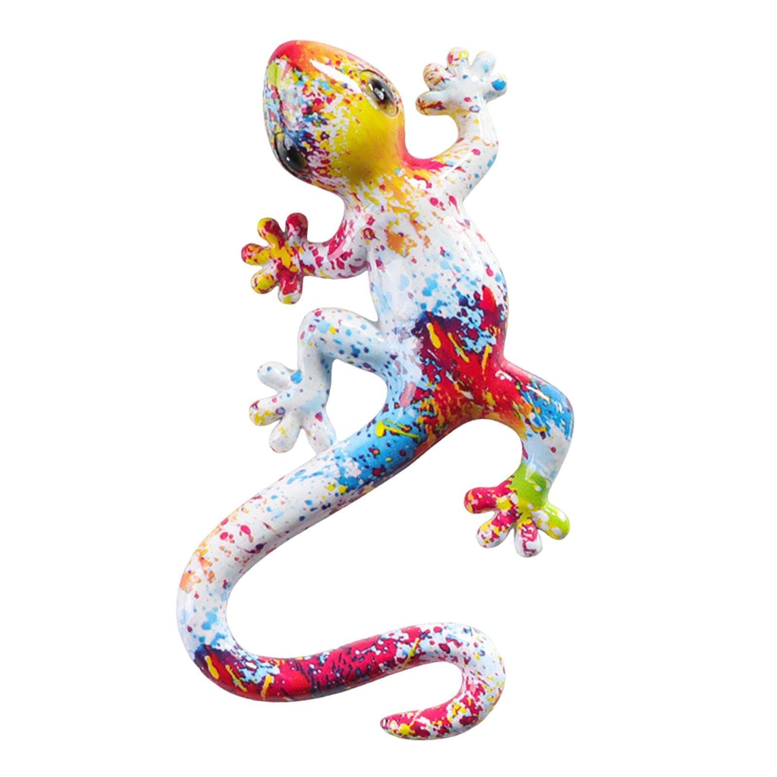 Gecko Wall Art Decor Gecko Wall Sculpture for Home Living Room Indoor Hook 14x8.5x2.5cm