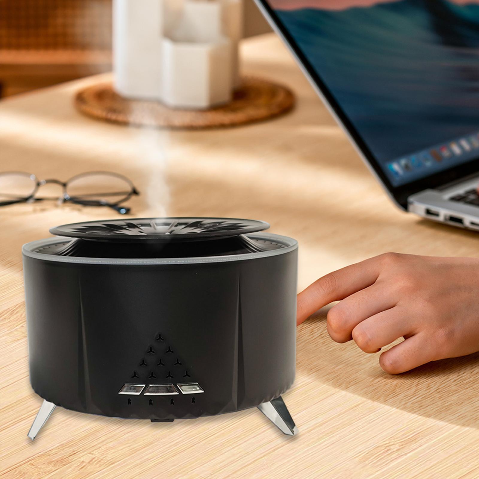 Air Humidifier Personal Desktop Humidifier for Dorm Baby Bedroom Living Room Black No Music