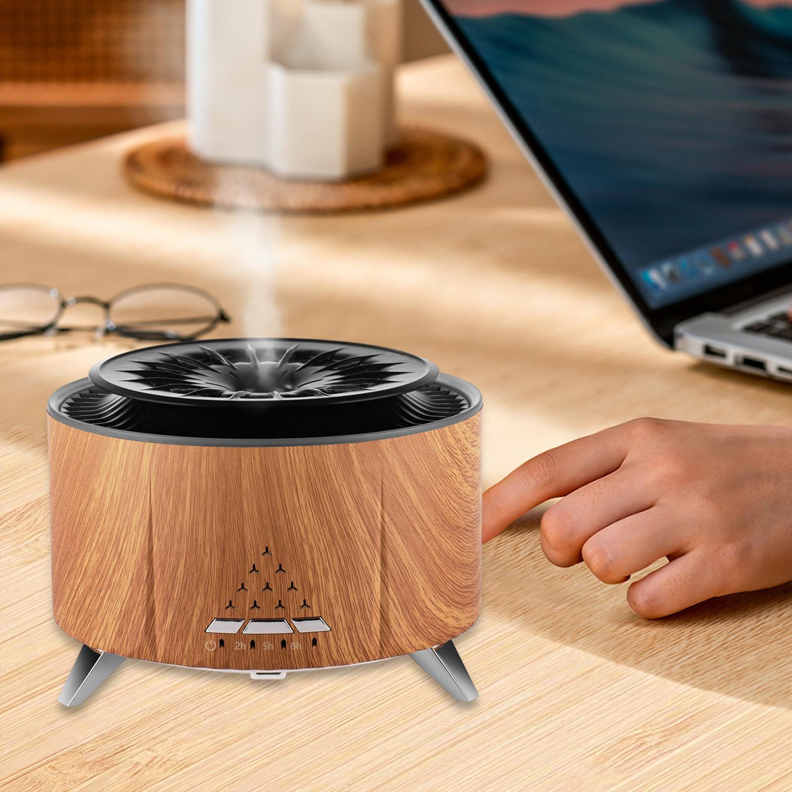Air Humidifier Personal Desktop Humidifier for Dorm Baby Bedroom Living Room Brown No Music