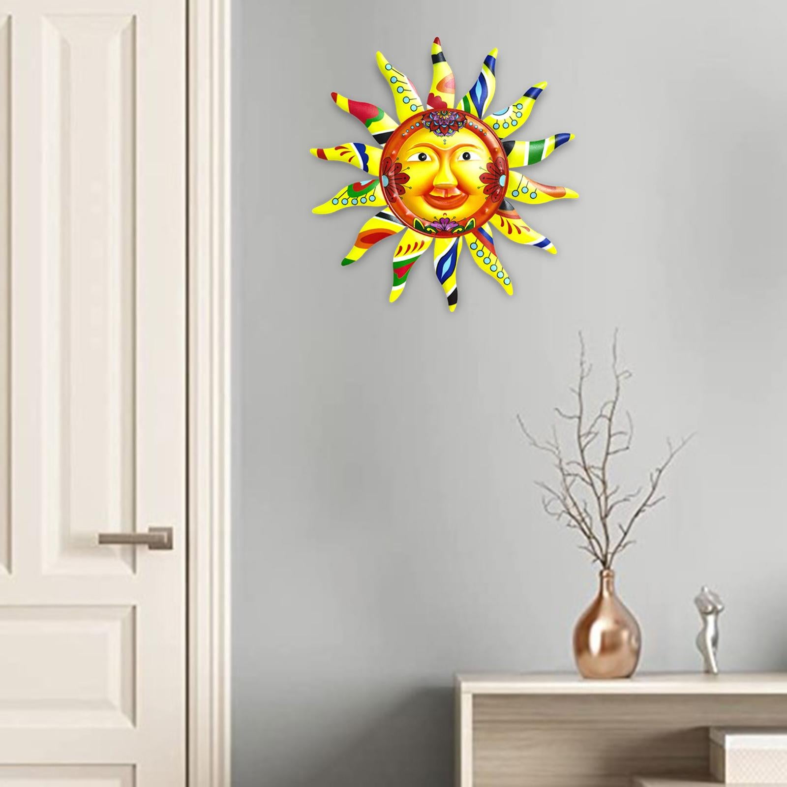 Wall Art Decor Sculptures Waterproof Decor Wall Art for Garden Yard Wall