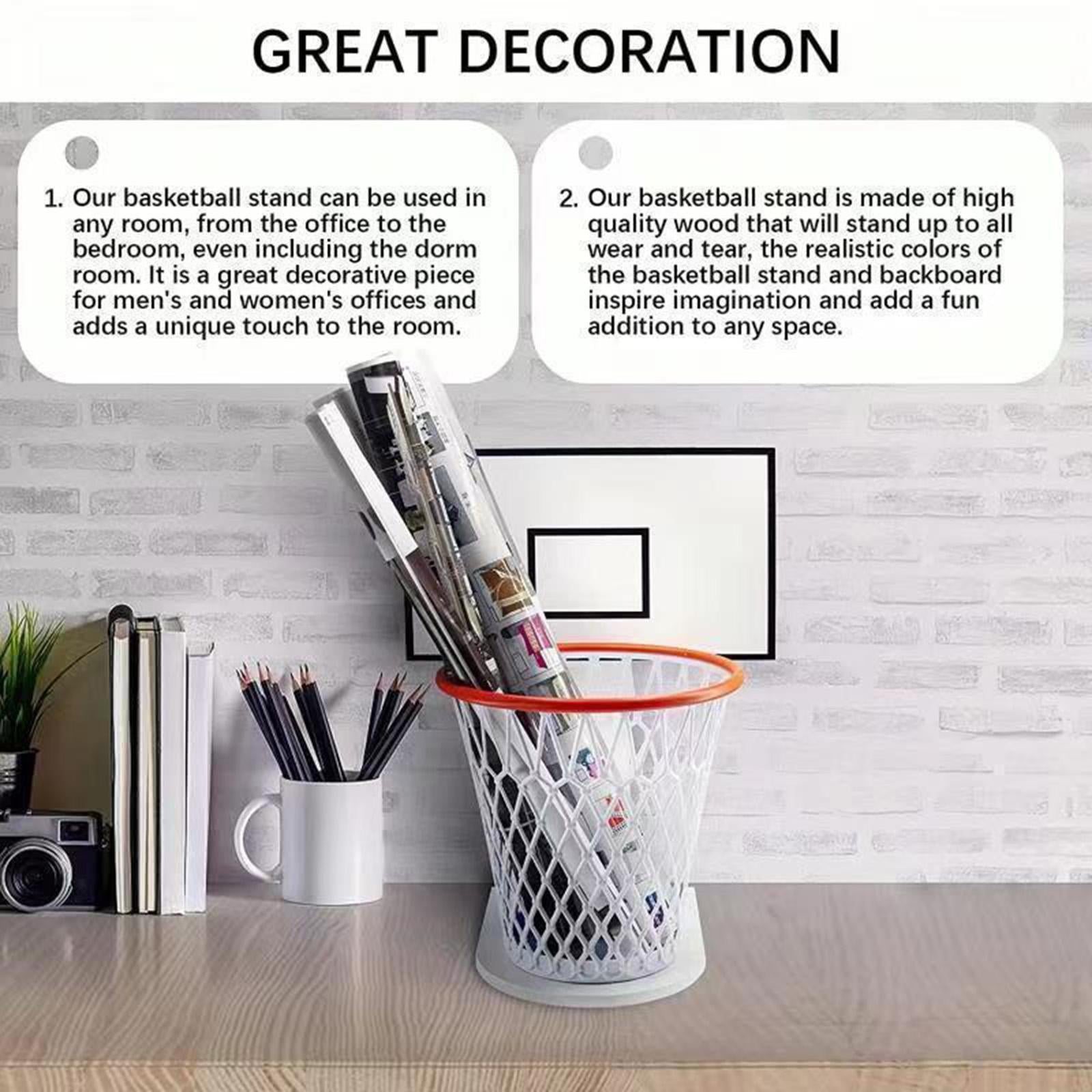 Basketball Rack without Wastebasket Garbage Can Basketball Frame for Bedroom
