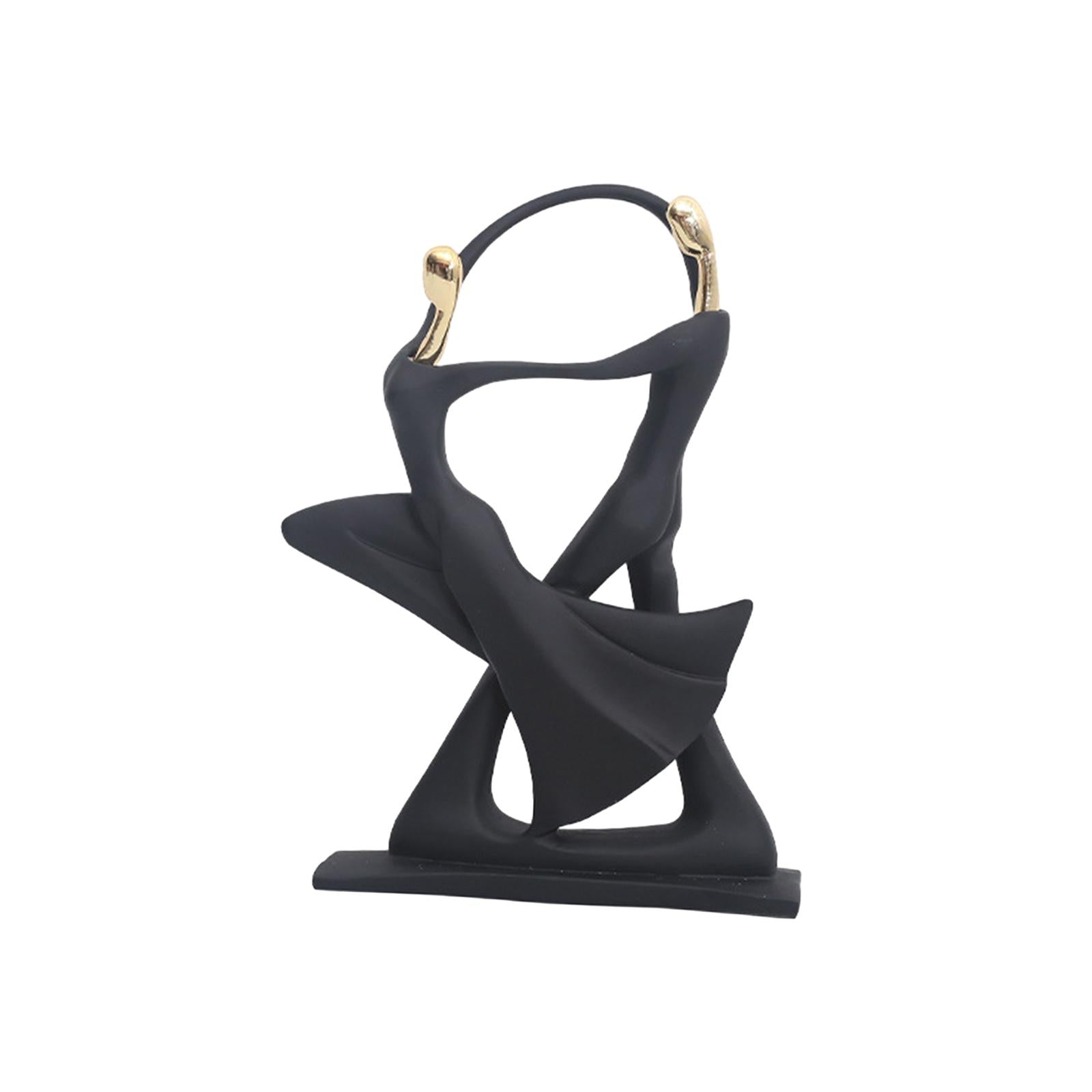 Abstract Statues Dancing Couple Figurines for Entrance Bookshelf Decorations style B