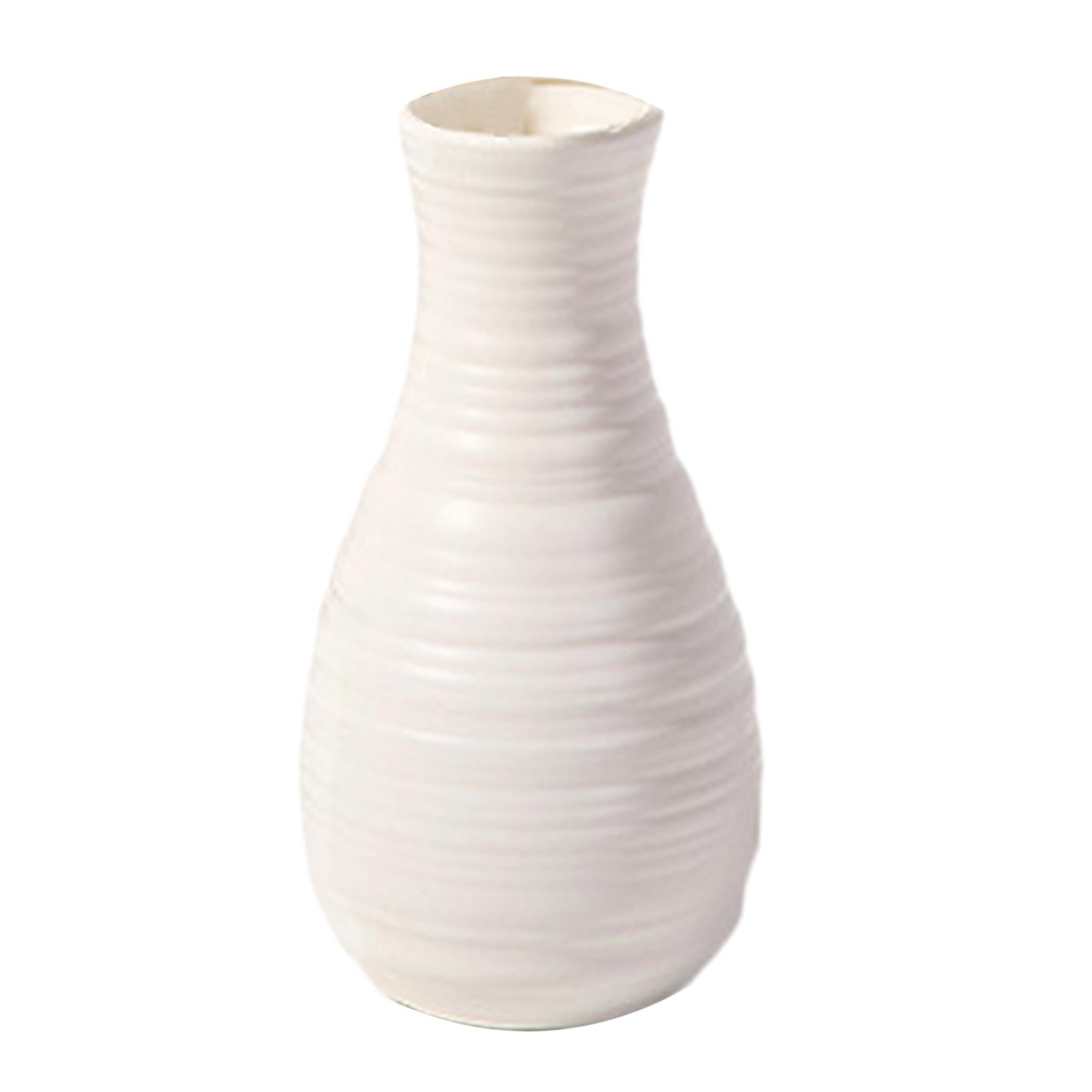 Nordic Flower Vase Plant Holder Modern Flower Pot for Home Desktop Farmhouse Style D 7X7X20.5cm