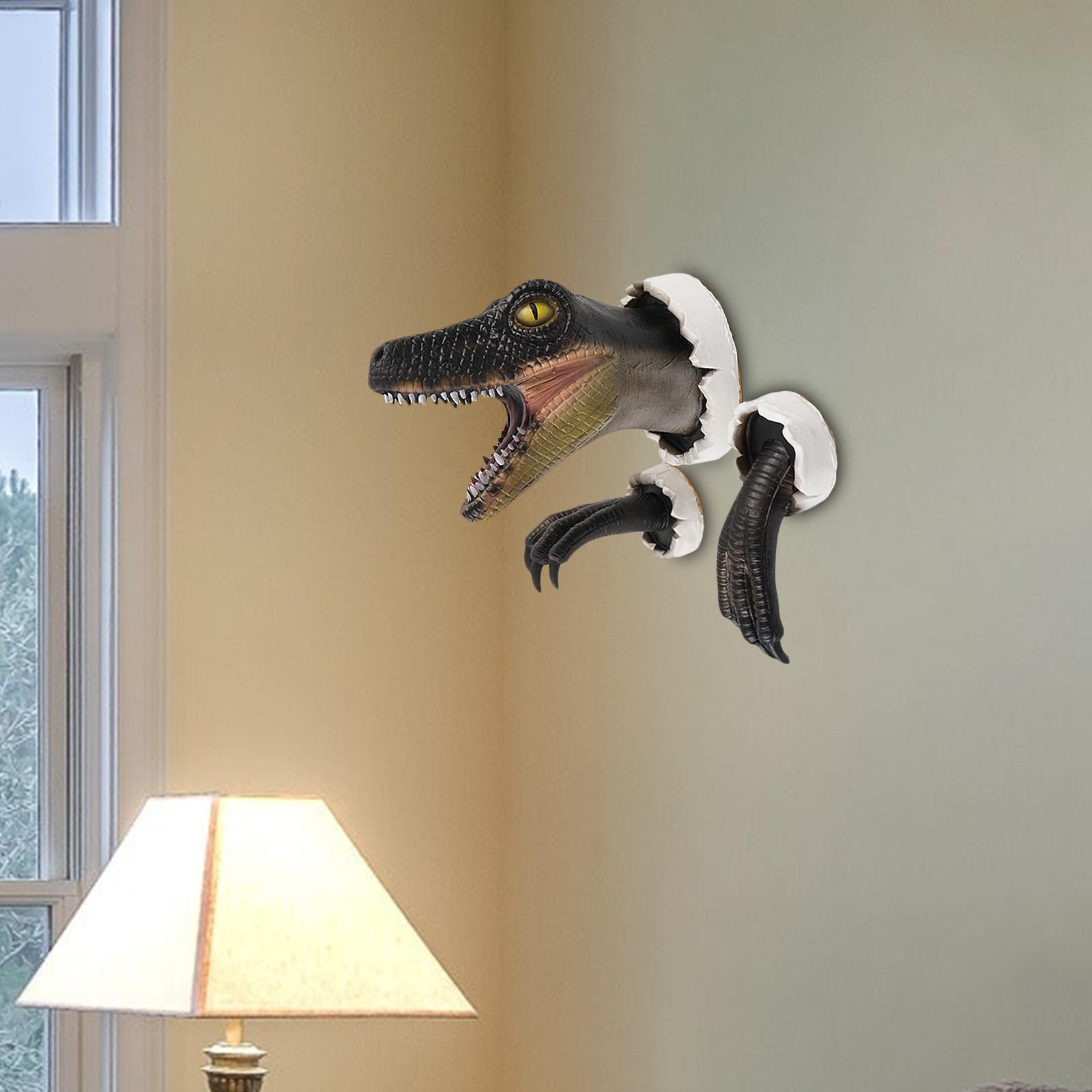 Dinosaur Wall Sculpture with Claws Animals Head Wall Decor Dinosaur Ornament
