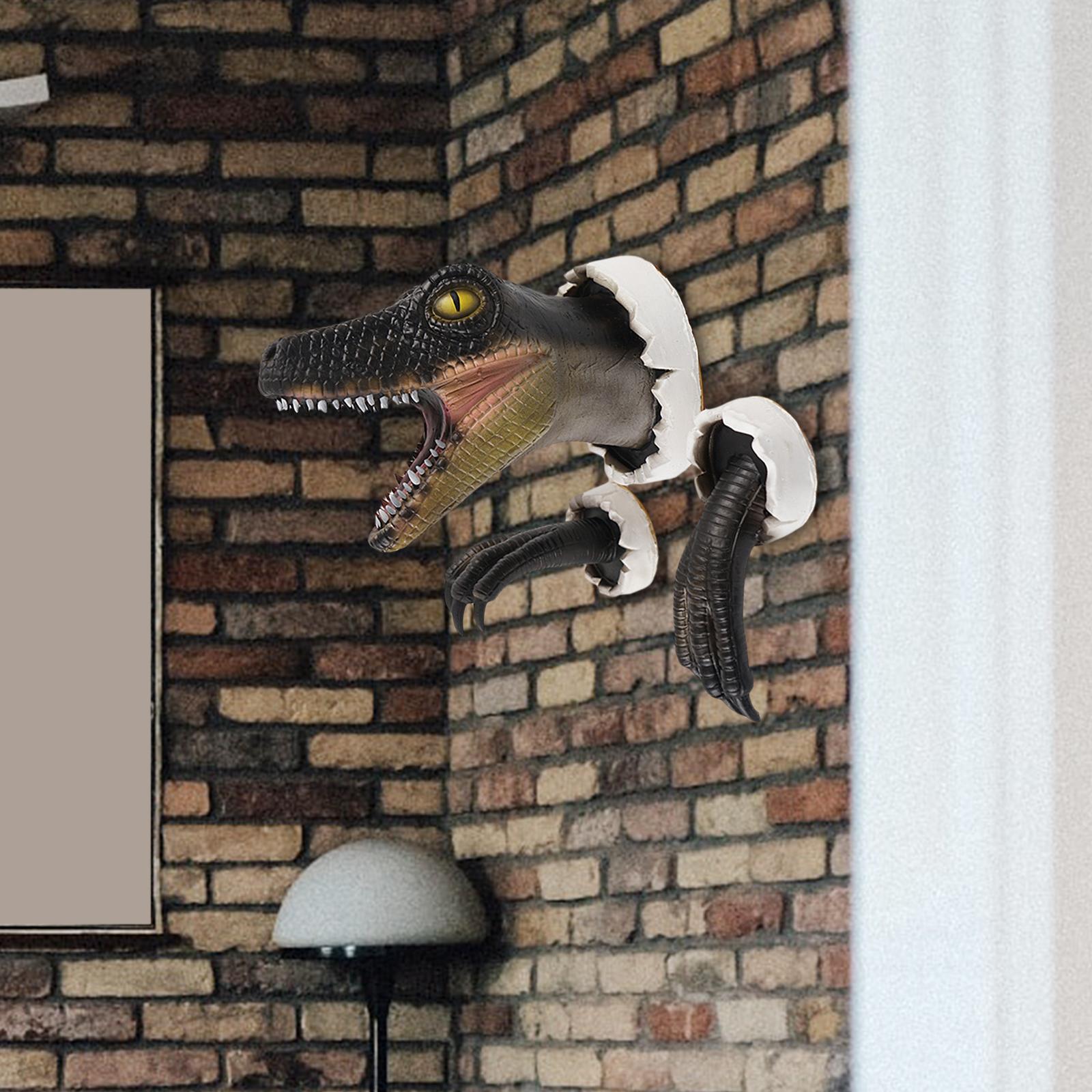Dinosaur Wall Sculpture with Claws Animals Head Wall Decor Dinosaur Ornament