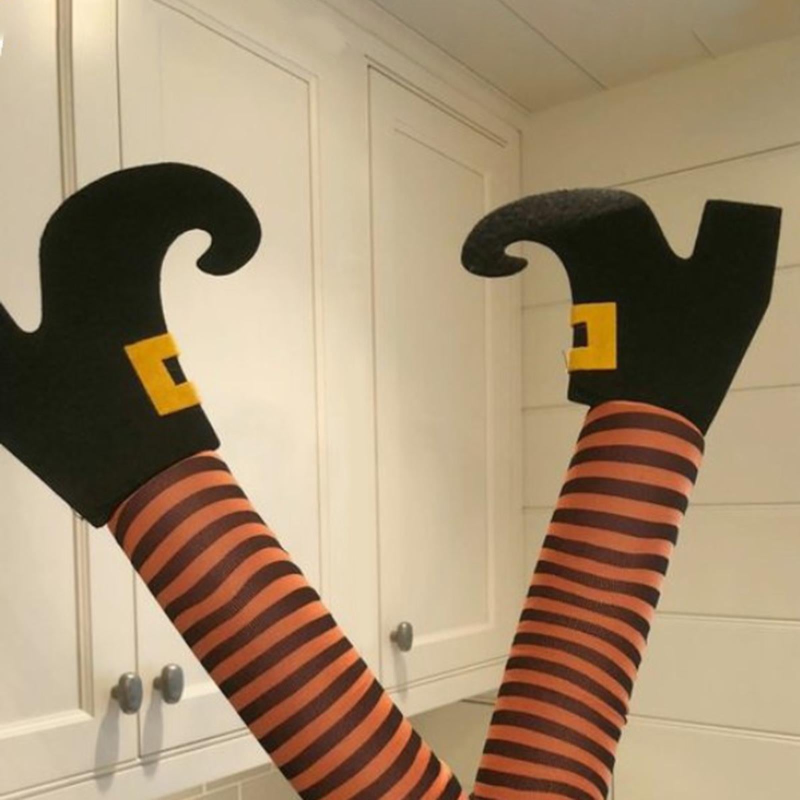 Halloween Wicked Witch Legs Prop Witch Prop for Party Indoor Halloween