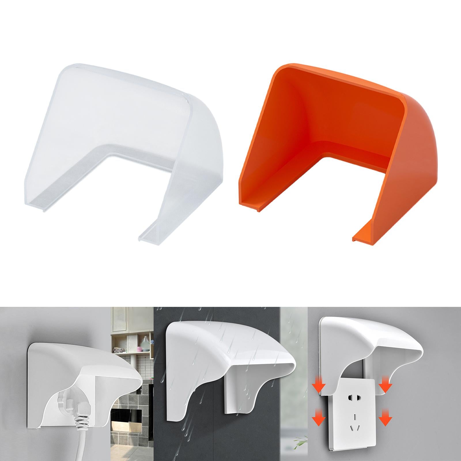 Receptacle Protector Equipment for Kitchen Bathroom Indoor Switch Protection Transparent