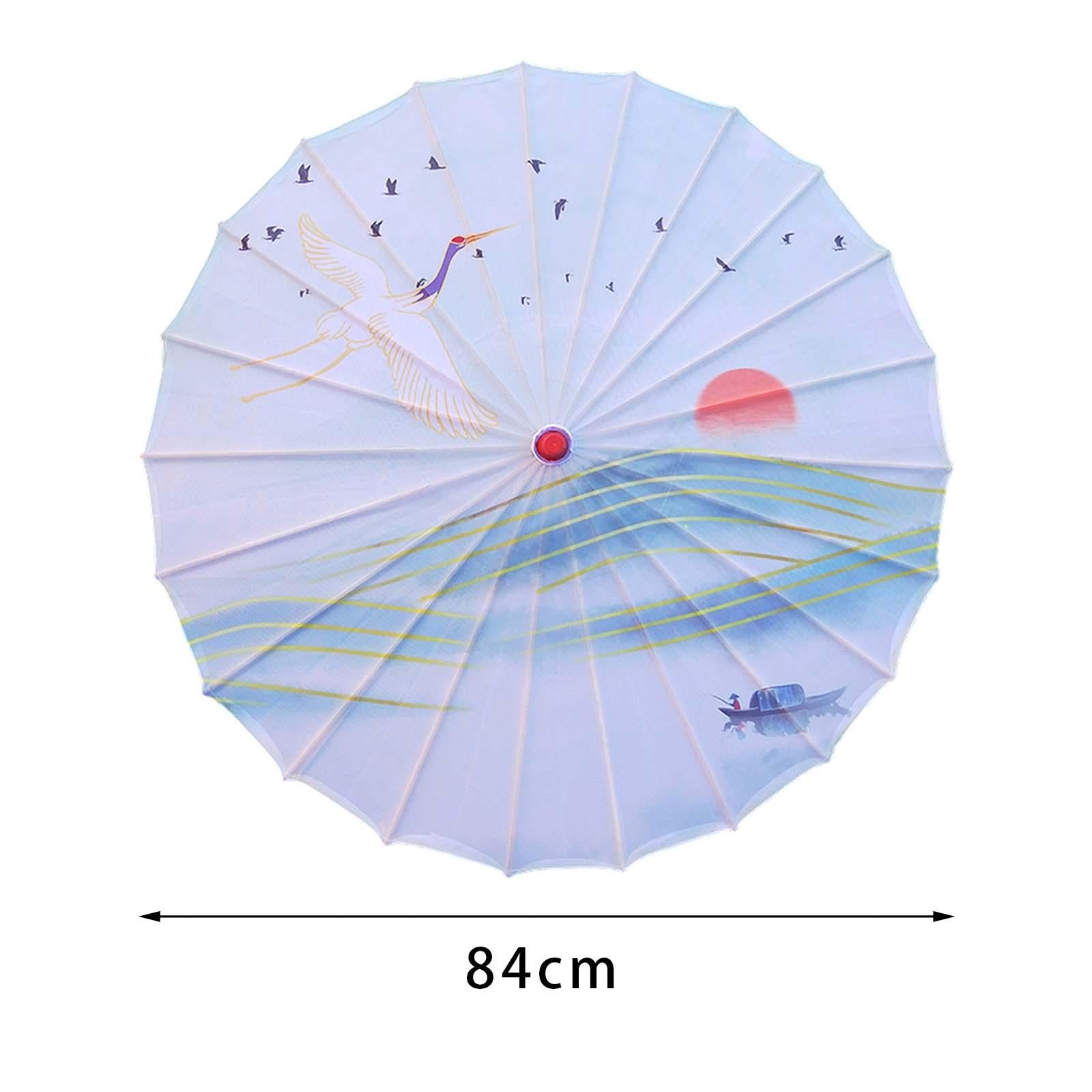 Chinese Oiled Paper Umbrella Dancing Props for Wedding Dance Recitals Events Style F