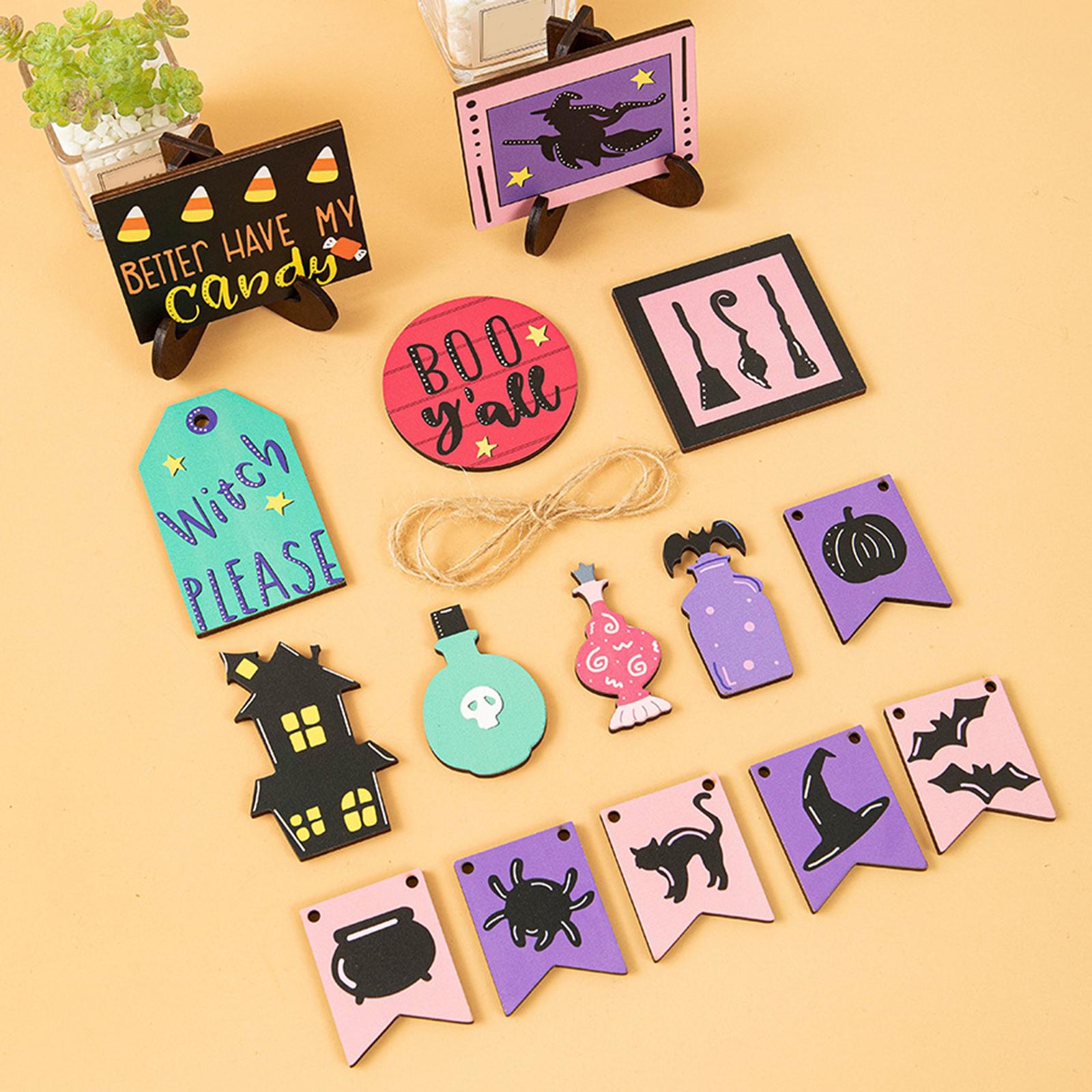 Halloween Tiered Tray Decoration Set for Party Favors Living Room Restaurant