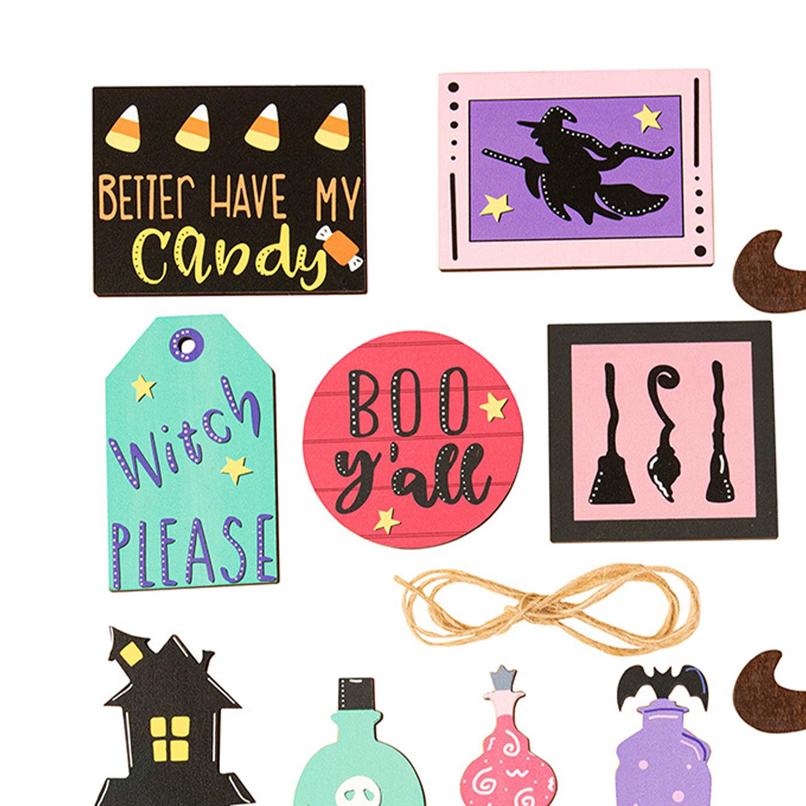 Halloween Tiered Tray Decoration Set for Party Favors Living Room Restaurant